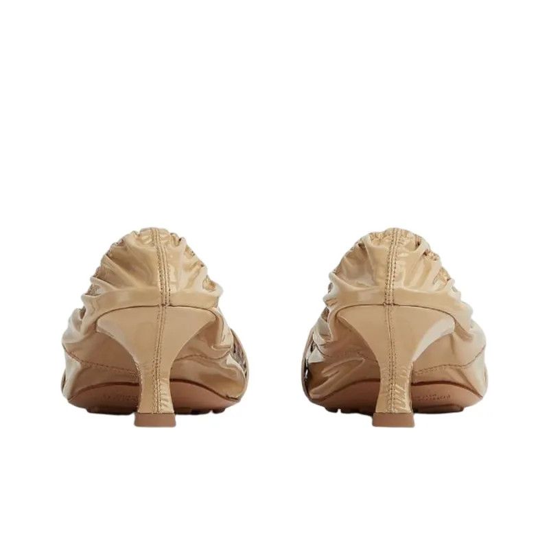 Bottega Veneta o1n1vont1124 Madame Calfskin Pumps in Beige Size US 6.5 / IT 36.5 - 5 Thumbnail