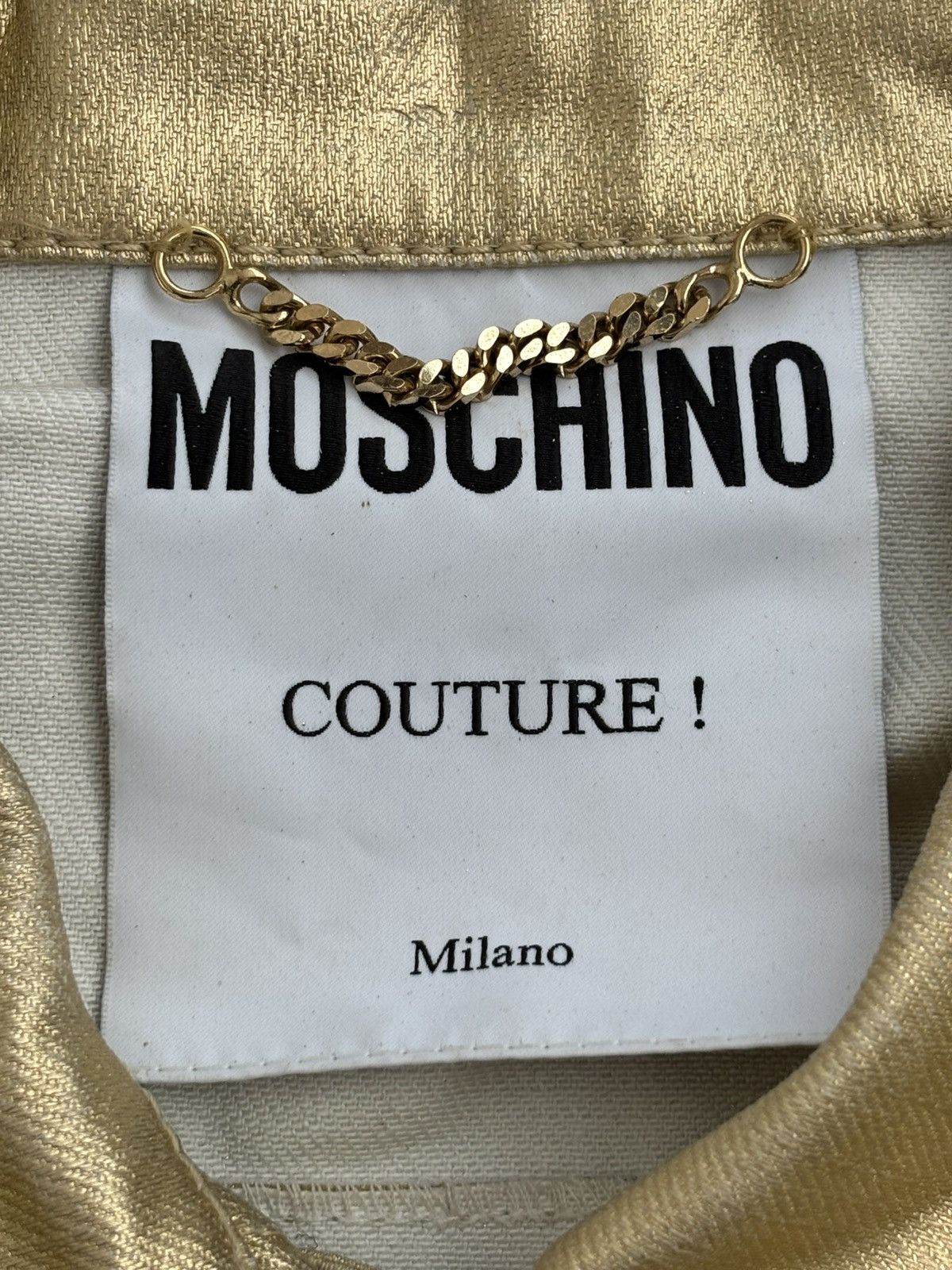 Jeremy Scott SS15 Moschino era Runway Gold Vest Size S / US 4 / IT 40 - 4 Thumbnail