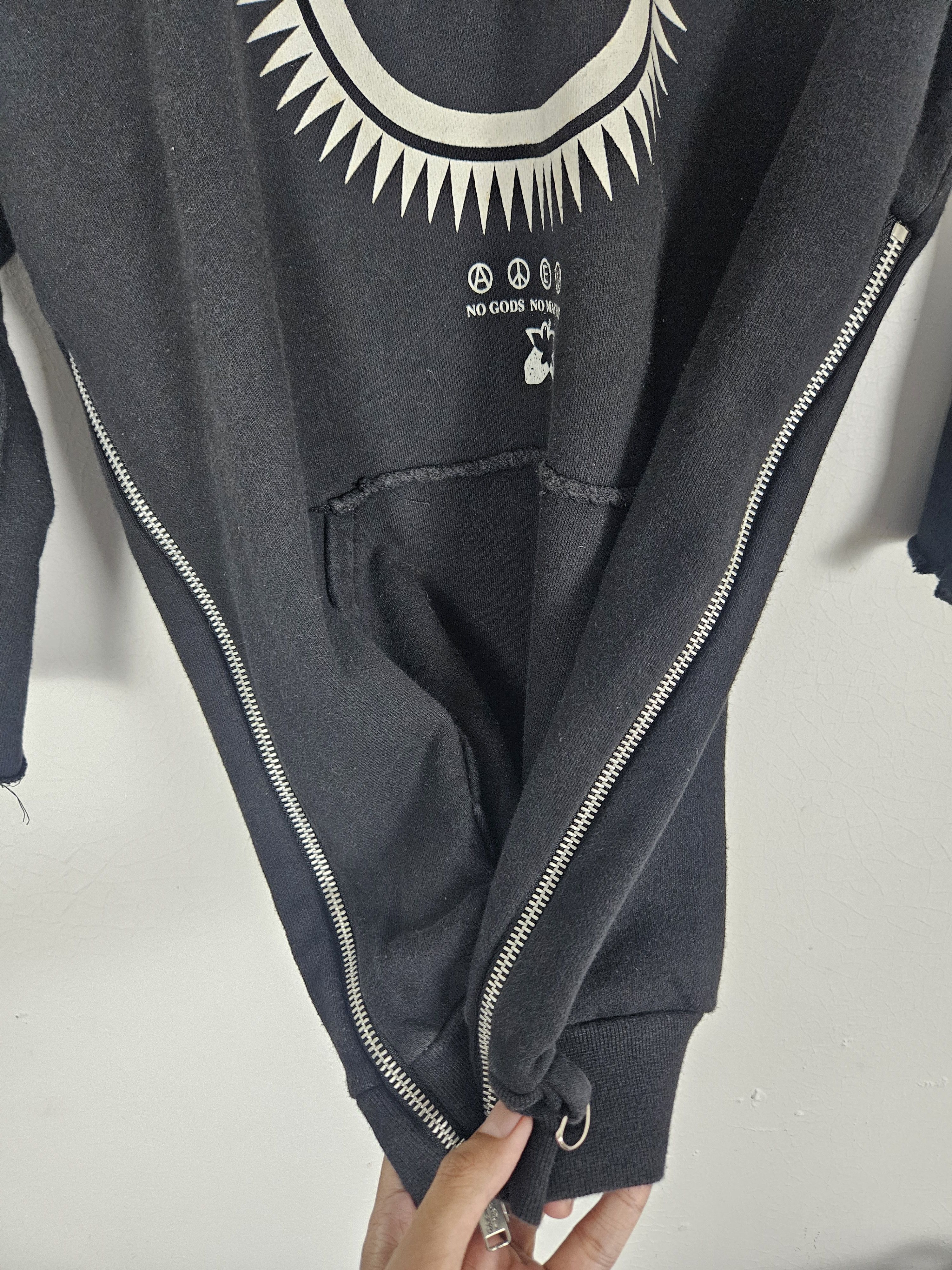 Jun Takahashi Undercover SS03 SCAB Giz Short Sleeve Side Zip Hoodie Size US M / EU 48-50 / 2 - 5 Thumbnail
