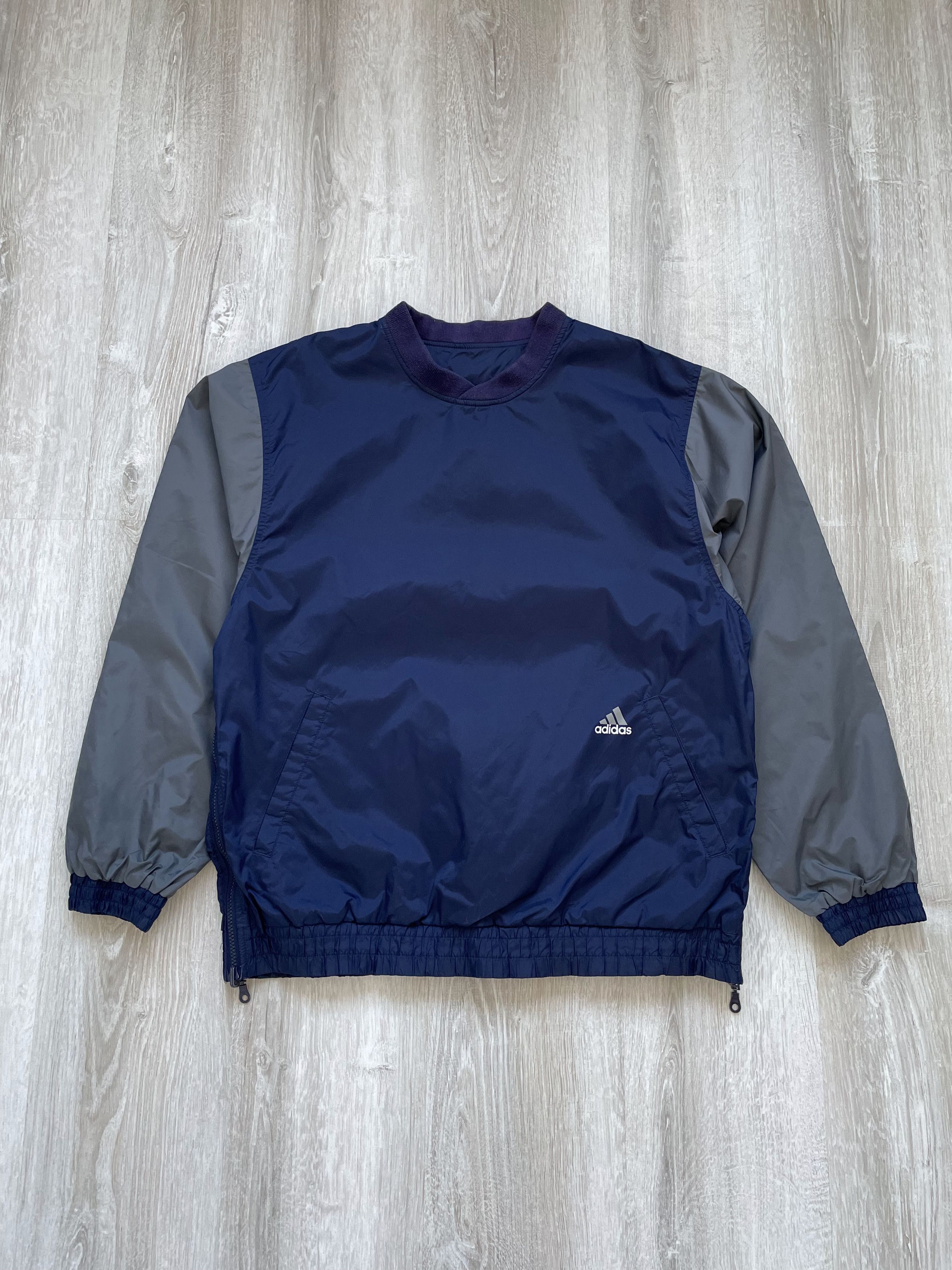 Adidas Vintage 90s Adidas Anorak style Big Logo Jacket Bilateral Size US L / EU 52-54 / 3 - 6 Thumbnail