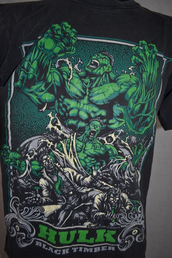 Marvel Comics × Vintage VINTAGE HULK BLACKTIMBER THAILAND TEE VERY RARE Size US L / EU 52-54 / 3 - 7 Thumbnail