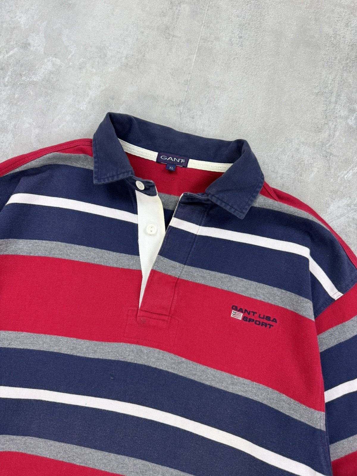Other GANT USA SPORT Rugby striped polo long sleeve Mens size XL Size US L / EU 52-54 / 3 - 2 Thumbnail