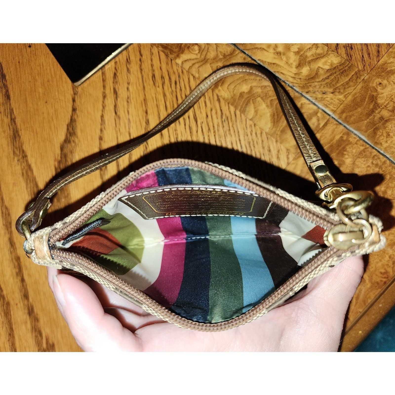 Coach Coach Brown Signature Wristlet Coin Purse Size ONE SIZE - 8 Thumbnail