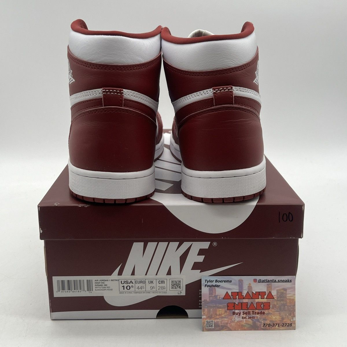 Jordan Brand Air Jordan 1 high Artisanal red Size US 10.5 / EU 43-44 - 3 Thumbnail