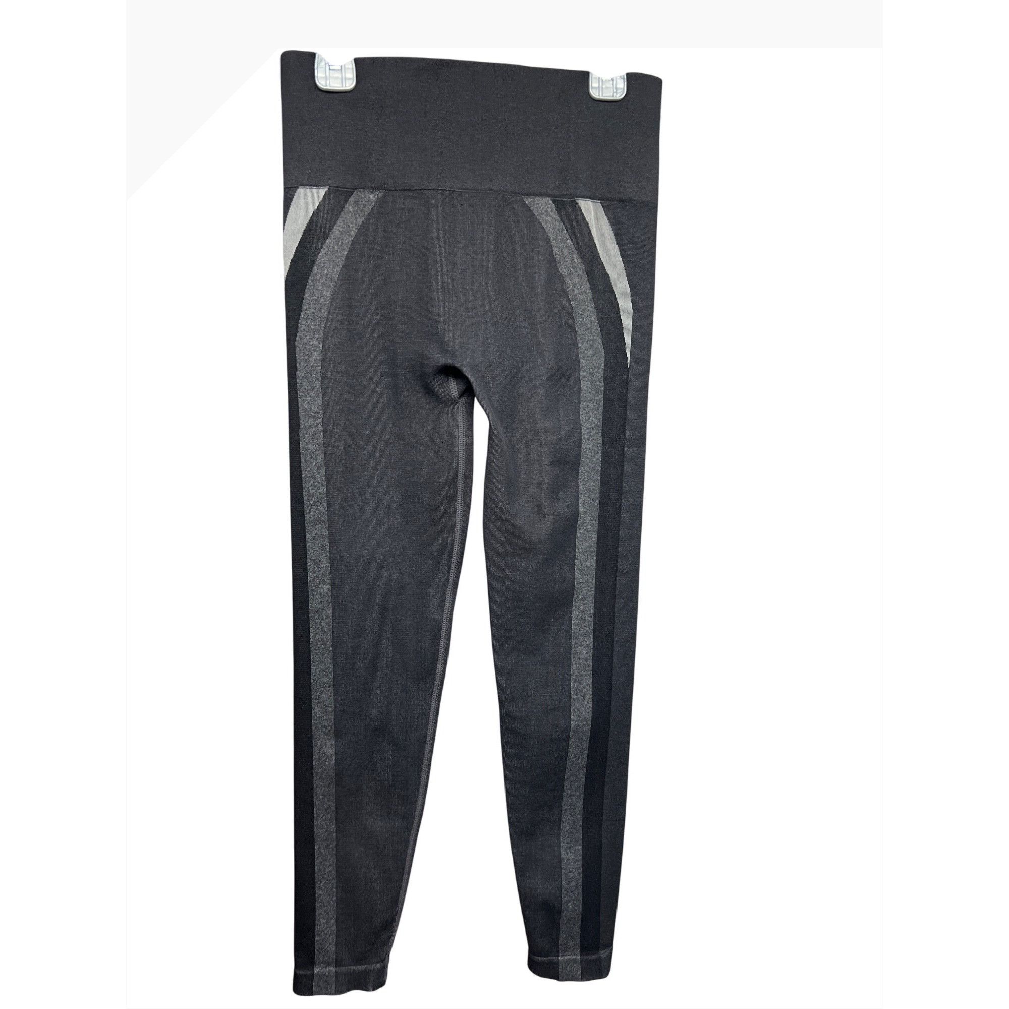 Spanx SPANX Black Gray Haze Look at Me Now Seamless Track Stripe L Size 24" / US 00 / IT 34 - 2 Thumbnail