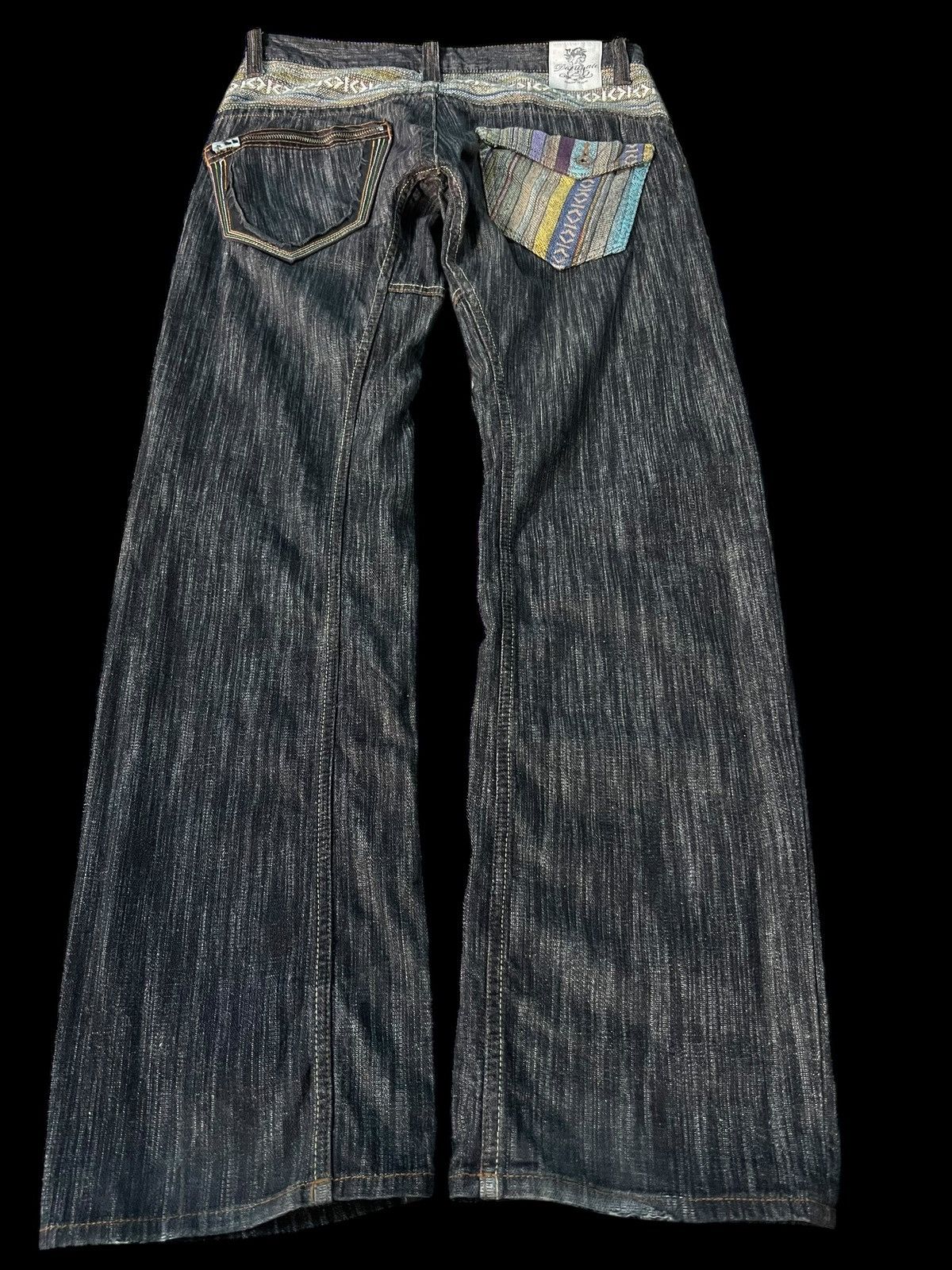 If Six Was Nine × Le Grande Bleu (L.G.B.) VINTAGE 90’S STYLE DOMINATE HANDCRAFTED NICE DESIGN JEANS Size US 32 / EU 48 - 2 Thumbnail