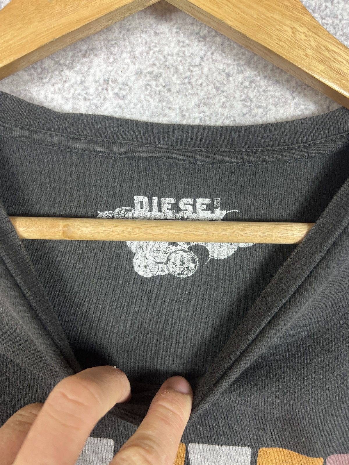 Diesel Vintage Y2K Diesel Art Big Logo Tee Size US XXL / EU 58 / 5 - 3 Thumbnail
