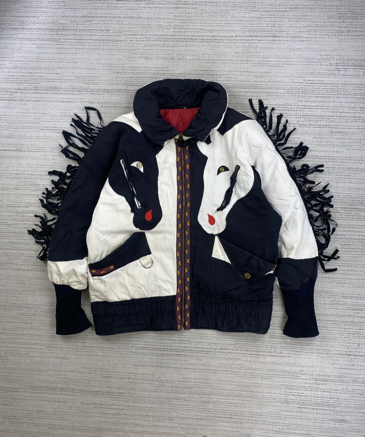Neiman Marcus 1980 Neiman Marcus Gallery South Western Horse Puffer Jacket Size US L / EU 52-54 / 3 - 1 Thumbnail