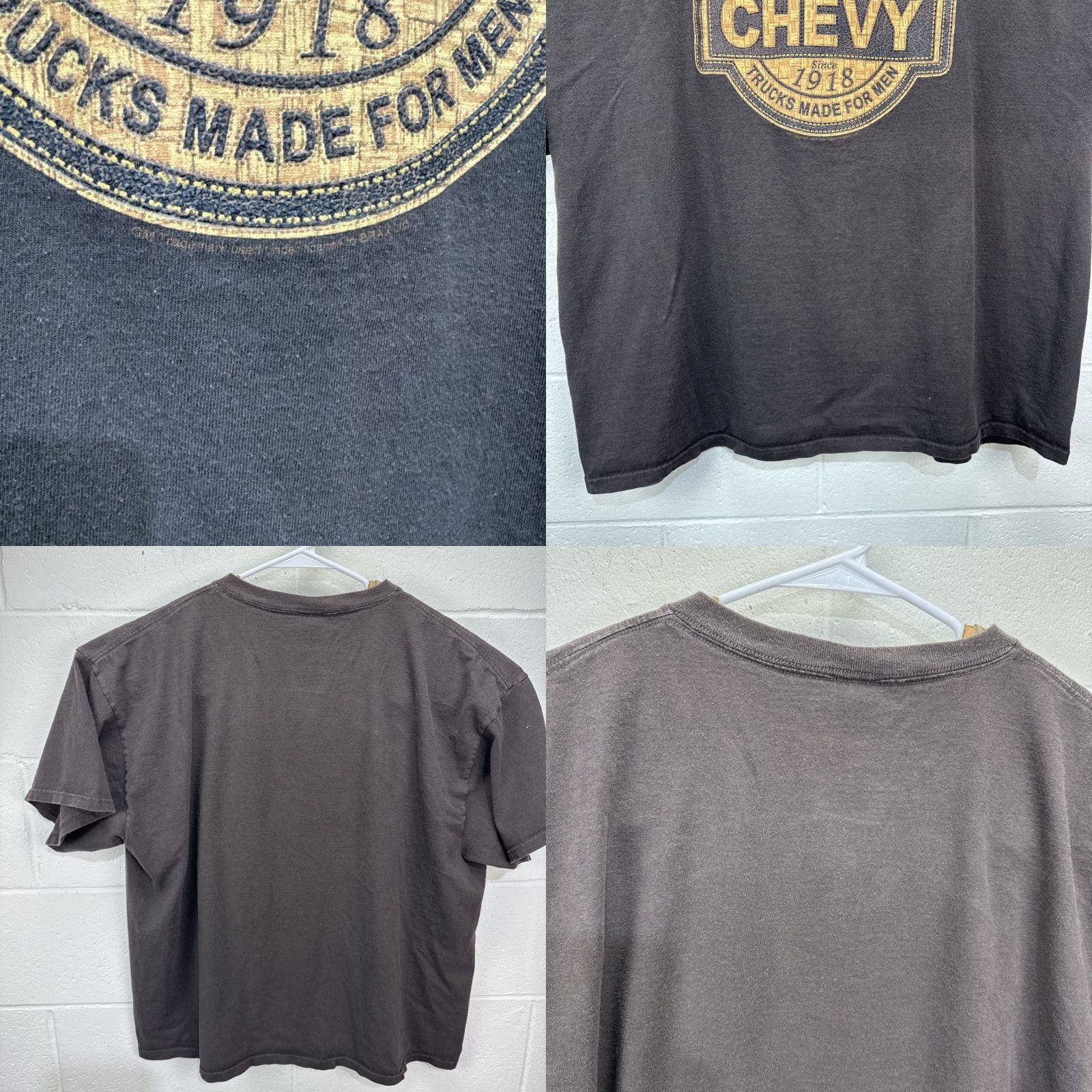 Delta VINTAGE Chevrolet T-Shirt Men 2XL Crew Neck Short Sleeve Brown Logo Retro 90s Size US XXL / EU 58 / 5 - 8 Thumbnail