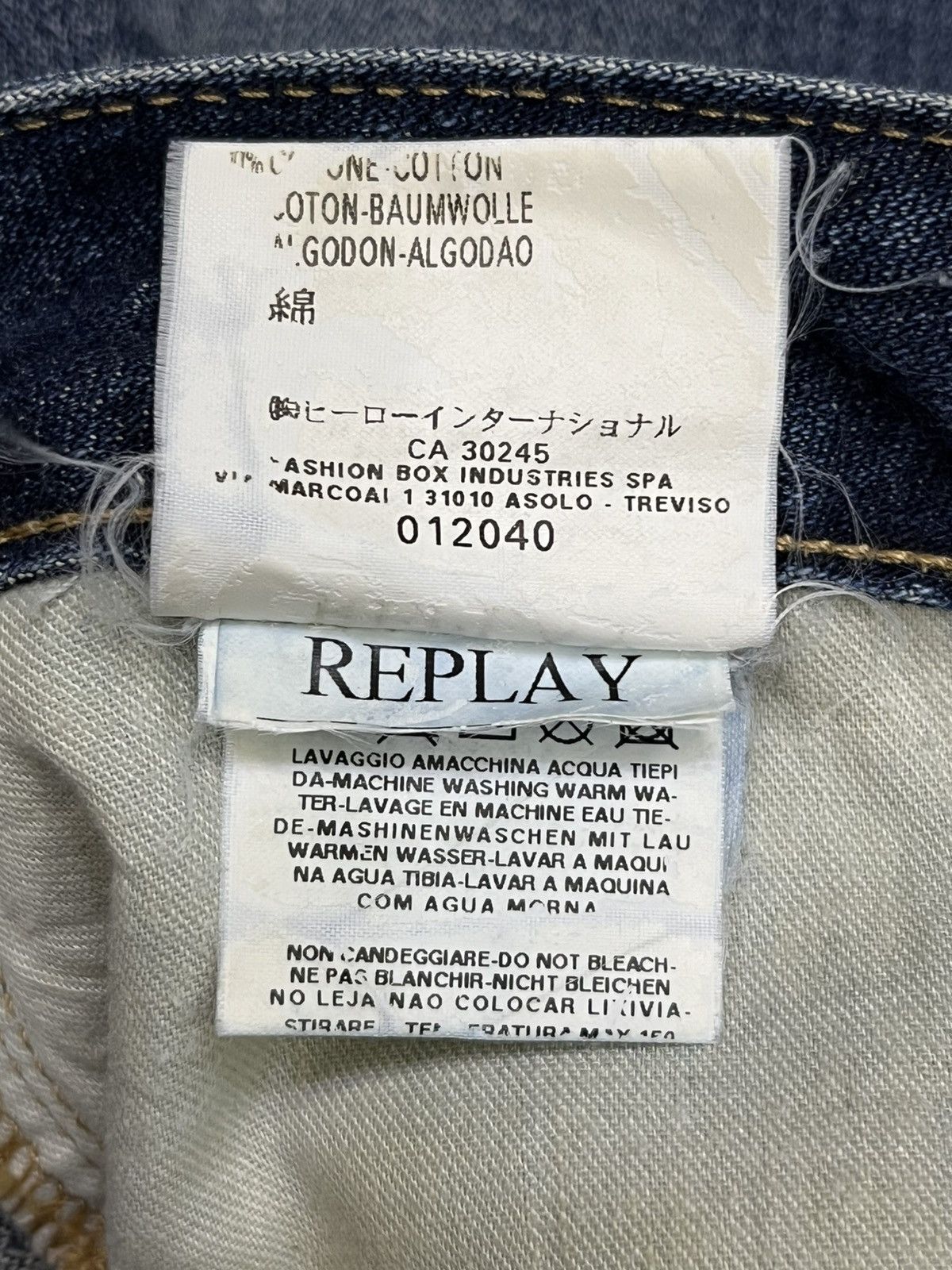 Replay Vintage Replay Italy Bootcut Flare Denim Y2K Fade Size 31" - 13 Thumbnail