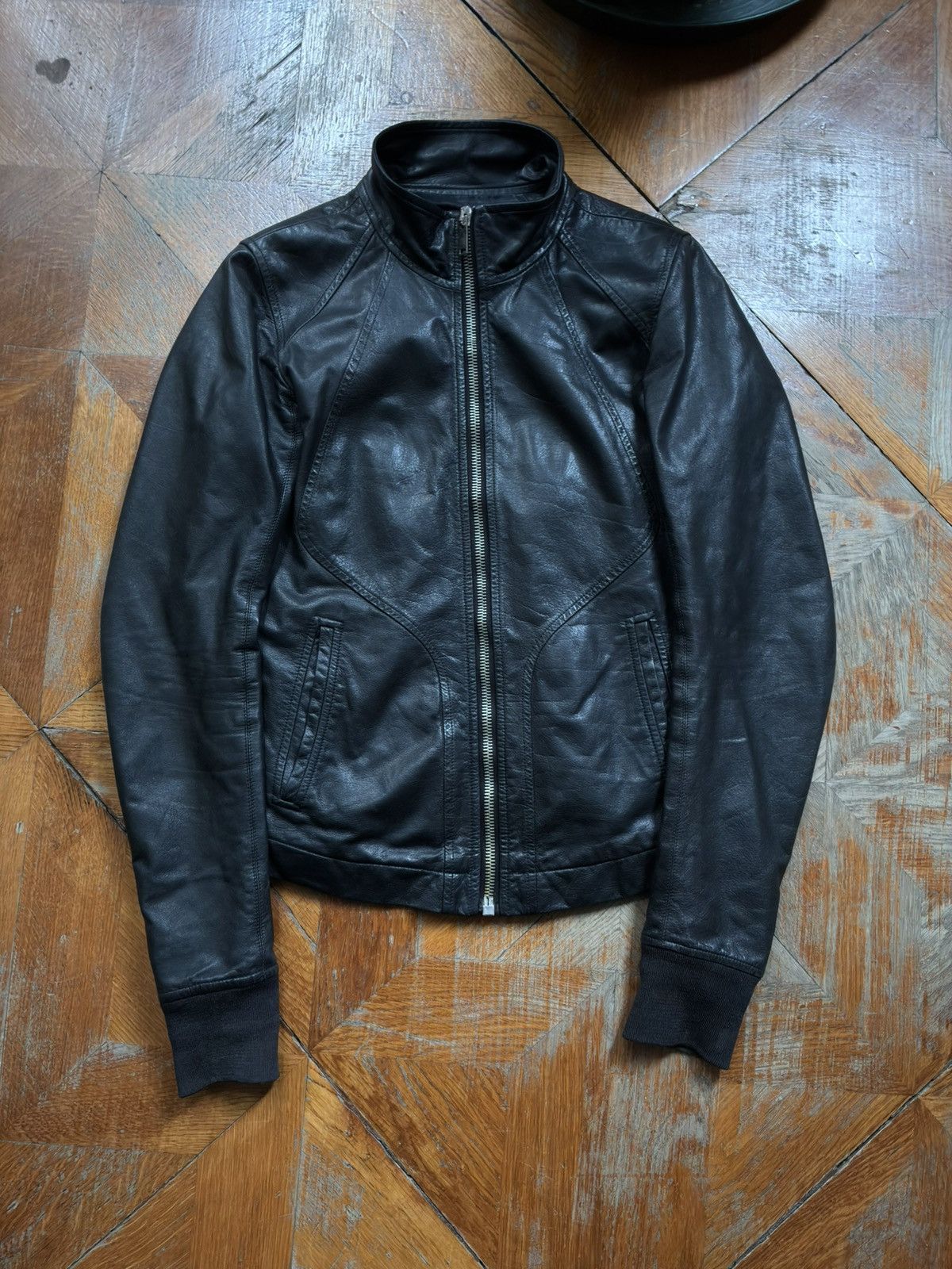 Rick Owens Rick Owens 2008-2010 Leather Jacket Size US S / EU 44-46 / 1 - 1 Thumbnail