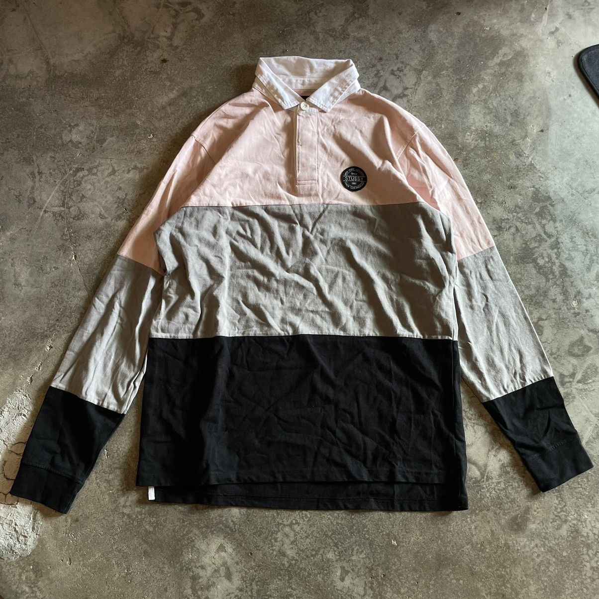 Stussy Big Stripe Rugby | Grailed