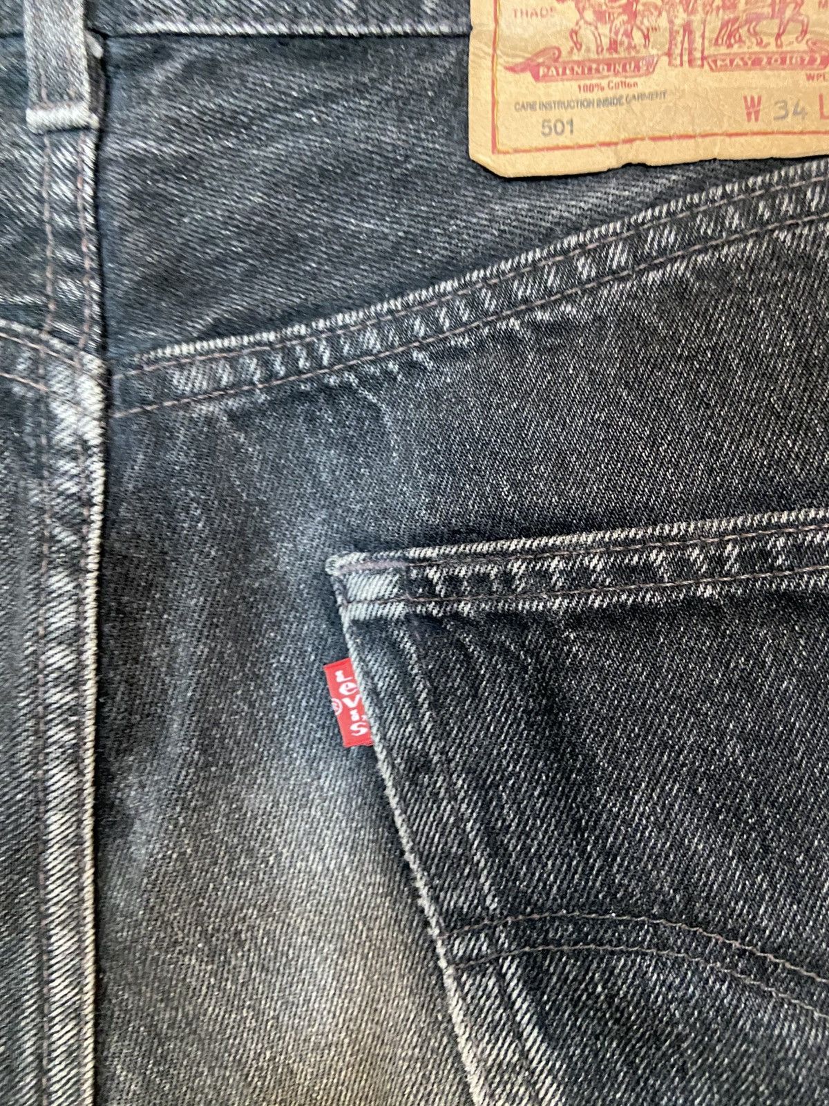 Levi's Levi’s 501 jeans in black denim Size US 32 / EU 48 - 9 Thumbnail