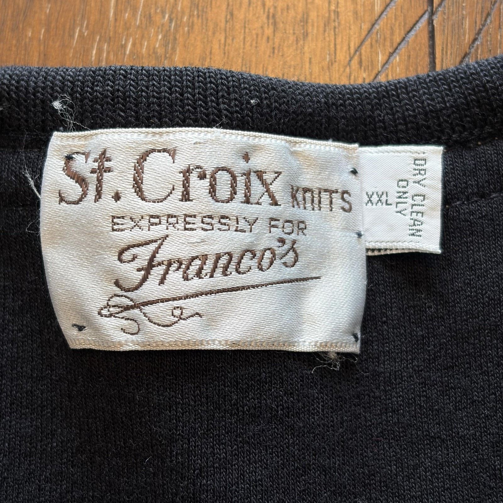 St. Croix St. Croix Knits Sweater Mens 2XL Black V Neck 100% Wool Size US XXL / EU 58 / 5 - 4 Thumbnail