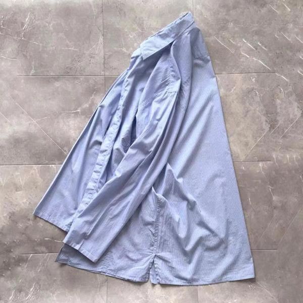 Yohji Yamamoto Yohji Yamamoto GroundY Mid-Length Striped Shirt K11 Size US L / EU 52-54 / 3 - 2 Thumbnail