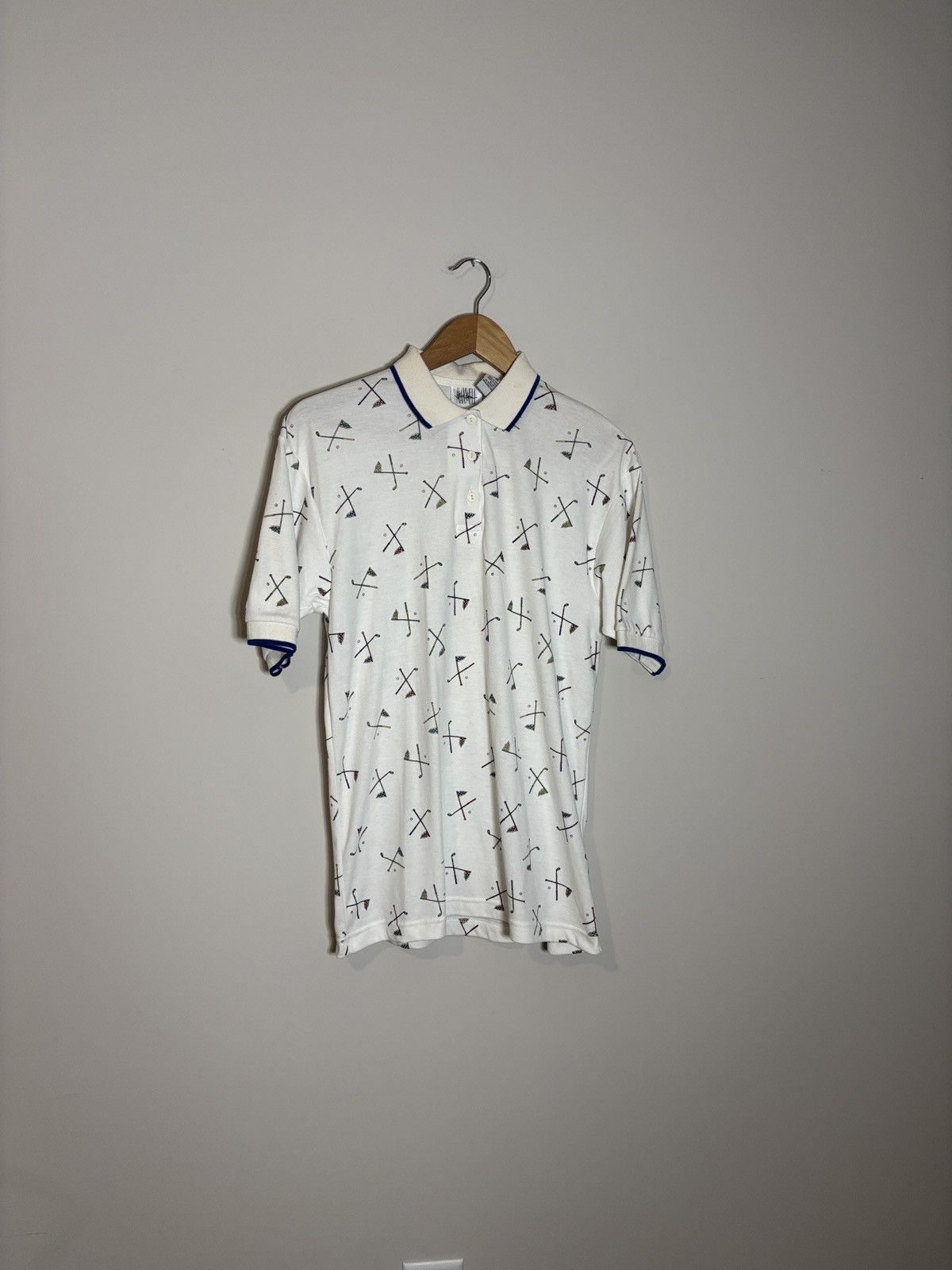 Vintage Vintage 90s Jason Maxwell All Over Print AOP Golf Polo Shirt Size US M / EU 48-50 / 2 - 2 Thumbnail