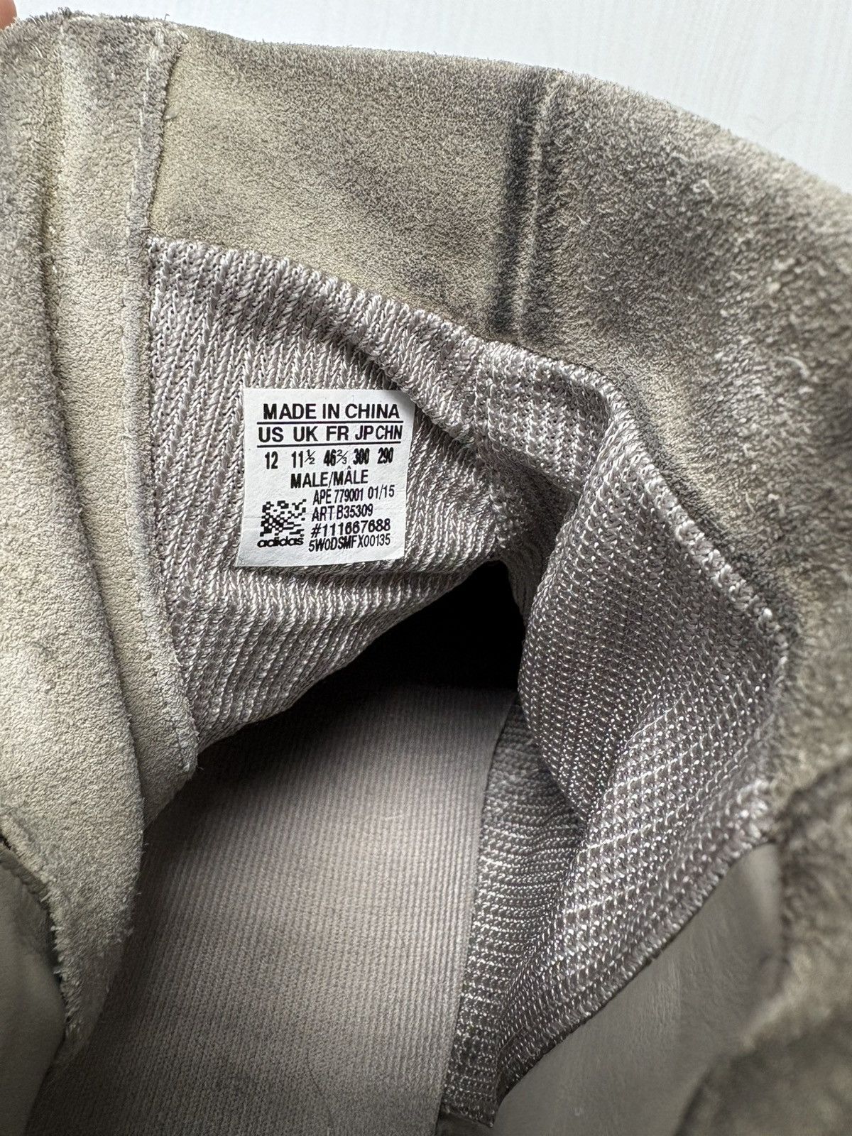 Adidas YEEZY 750 OG Light Grey Size US 12 / EU 45 - 8 Thumbnail