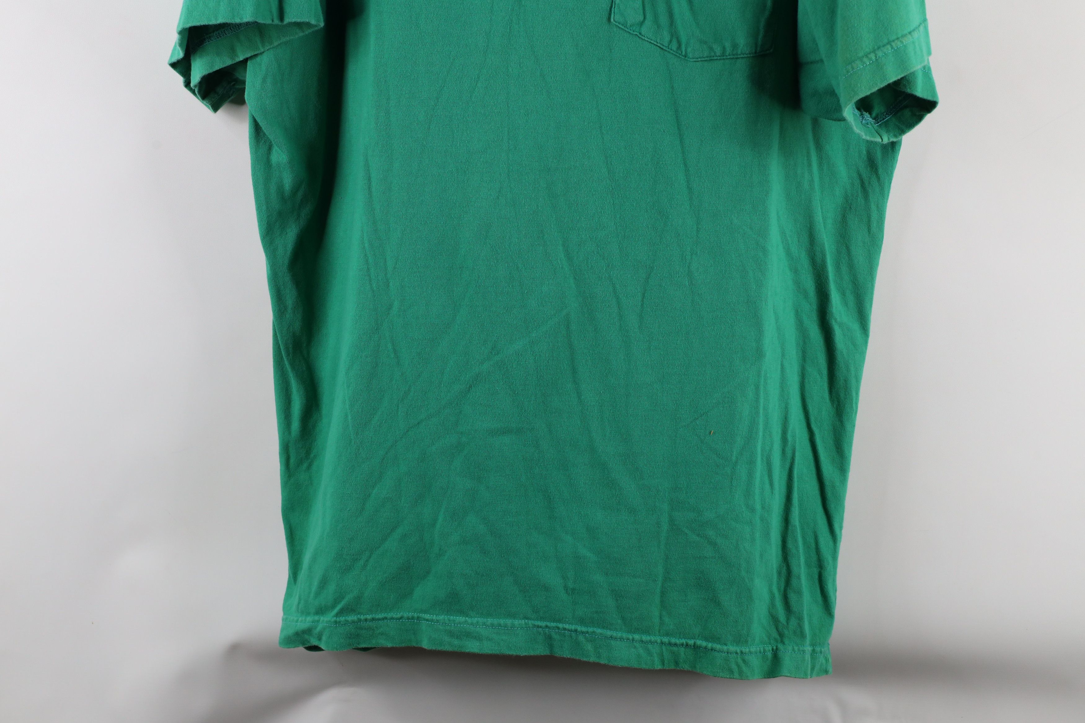 Vintage Vintage 90s Streetwear Short Sleeve Henley T-Shirt Green Size US XL / EU 56 / 4 - 3 Thumbnail