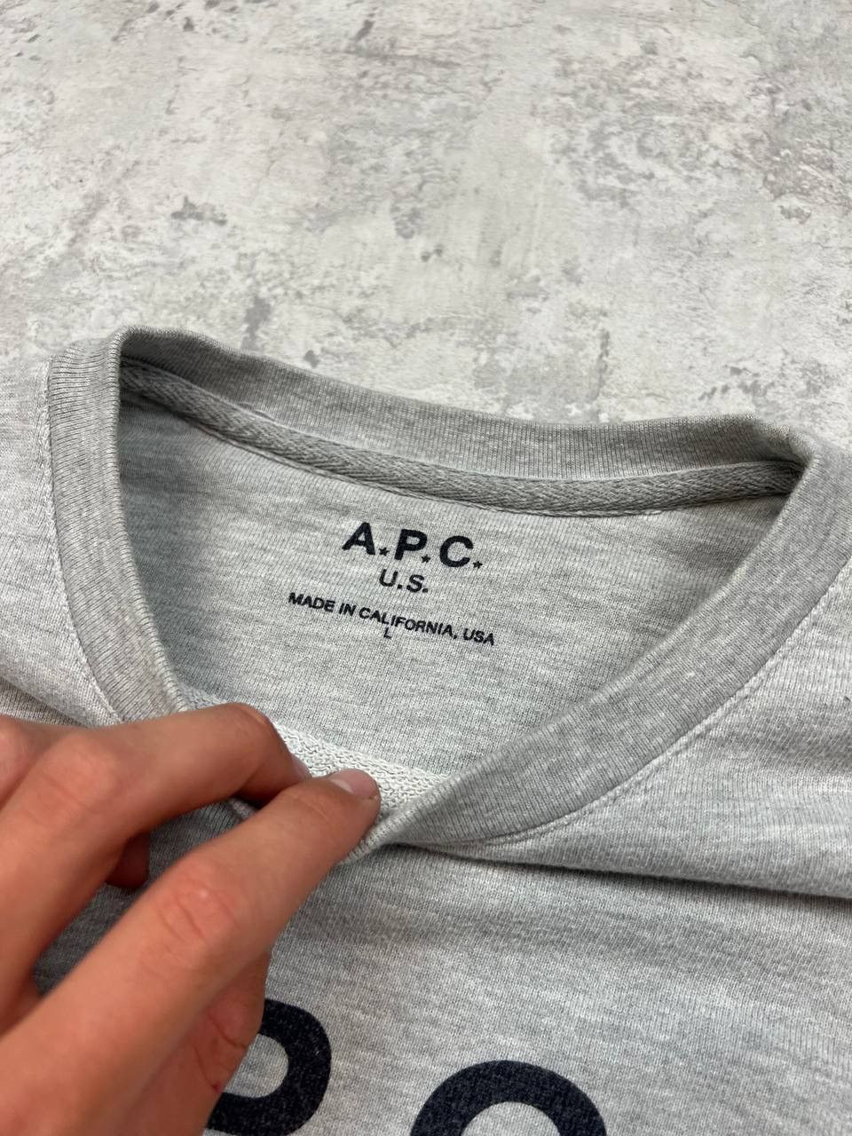 A.P.C. A.P.C. U.S. Sweatshirt Big logo Size US L / EU 52-54 / 3 - 12 Thumbnail