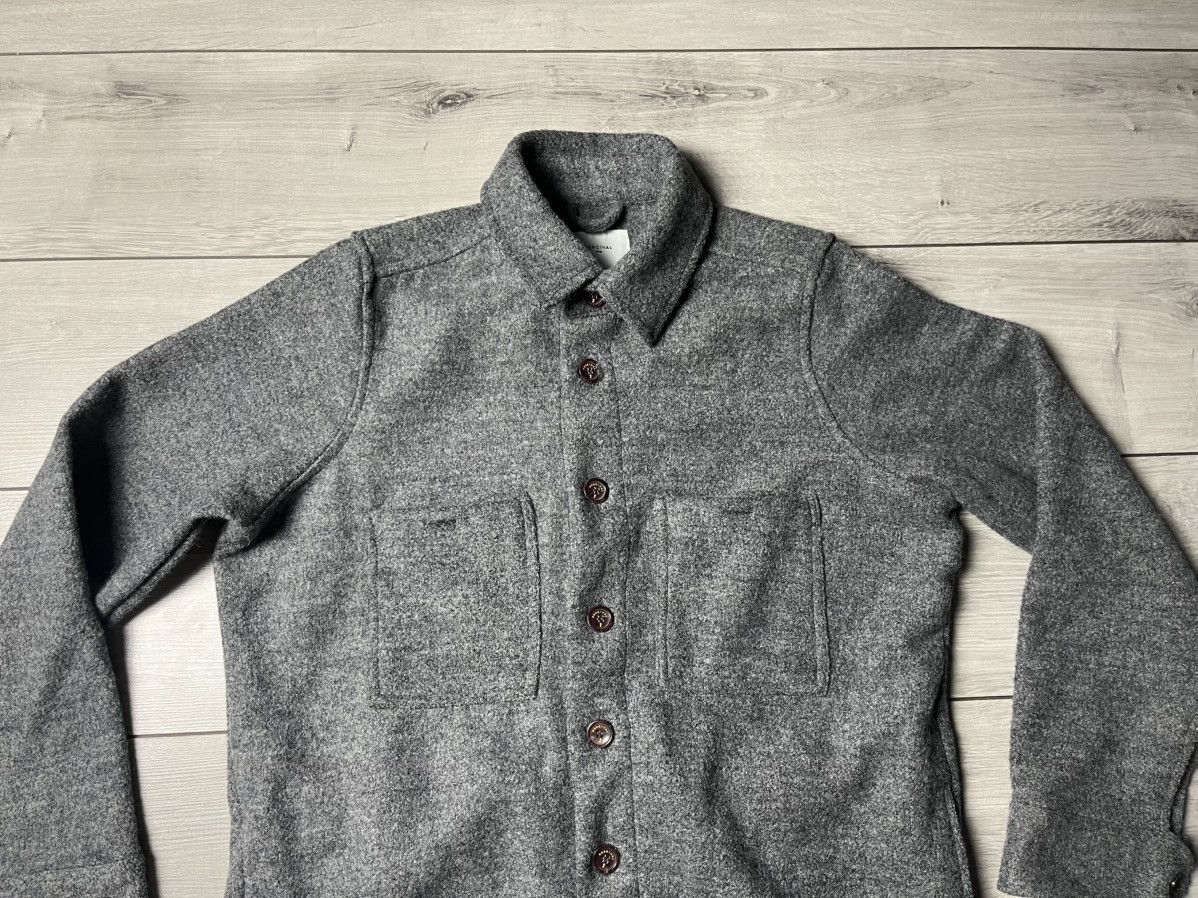 Percival Percival wool coat jacket Overshirt size Large Size US L / EU 52-54 / 3 - 3 Thumbnail