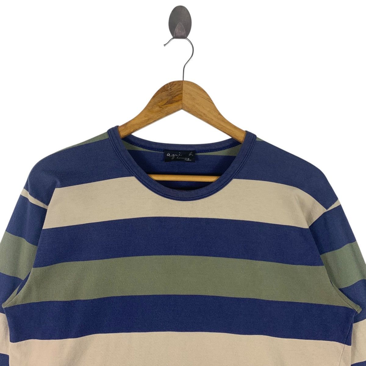 Designer × agnes b. AGNES B Paris Long sleeve stripe tee Size US M / EU 48-50 / 2 - 2 Thumbnail