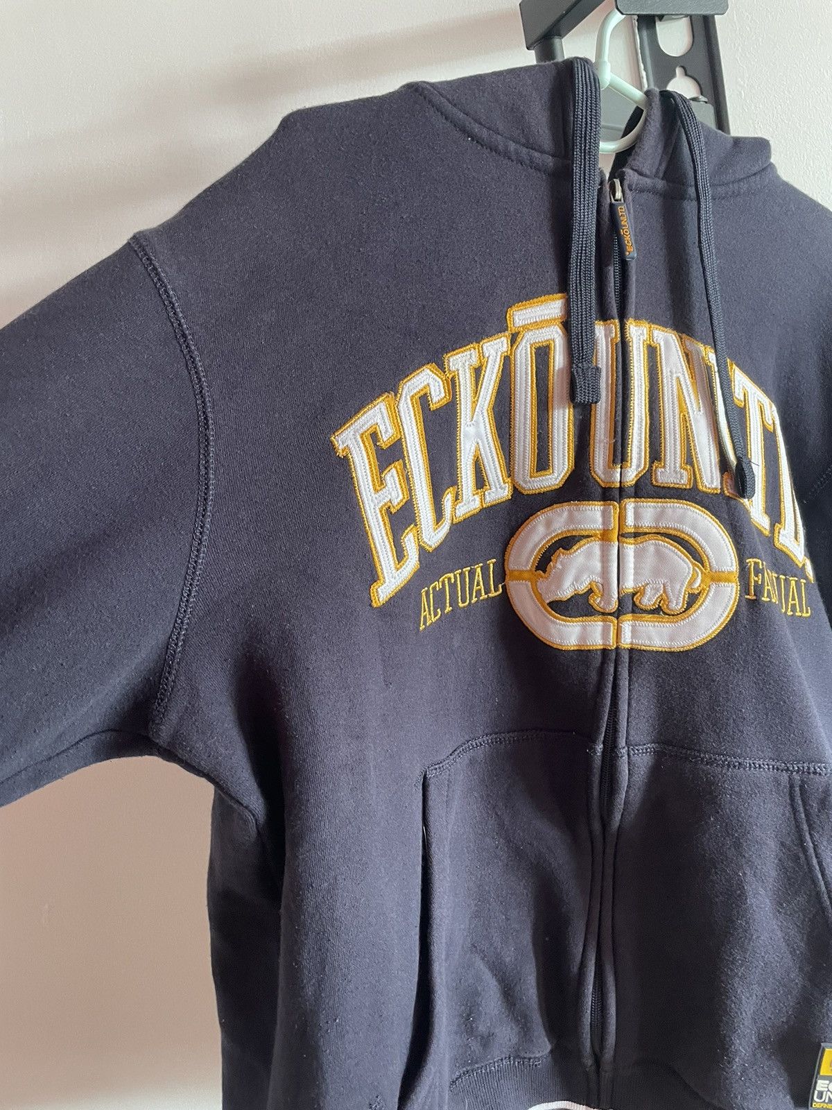 Ecko Unltd. × Vintage Vintage Ecko Untld Actual Big Logo Skate Zip Hoodie Y2K Size US L / EU 52-54 / 3 - 7 Thumbnail