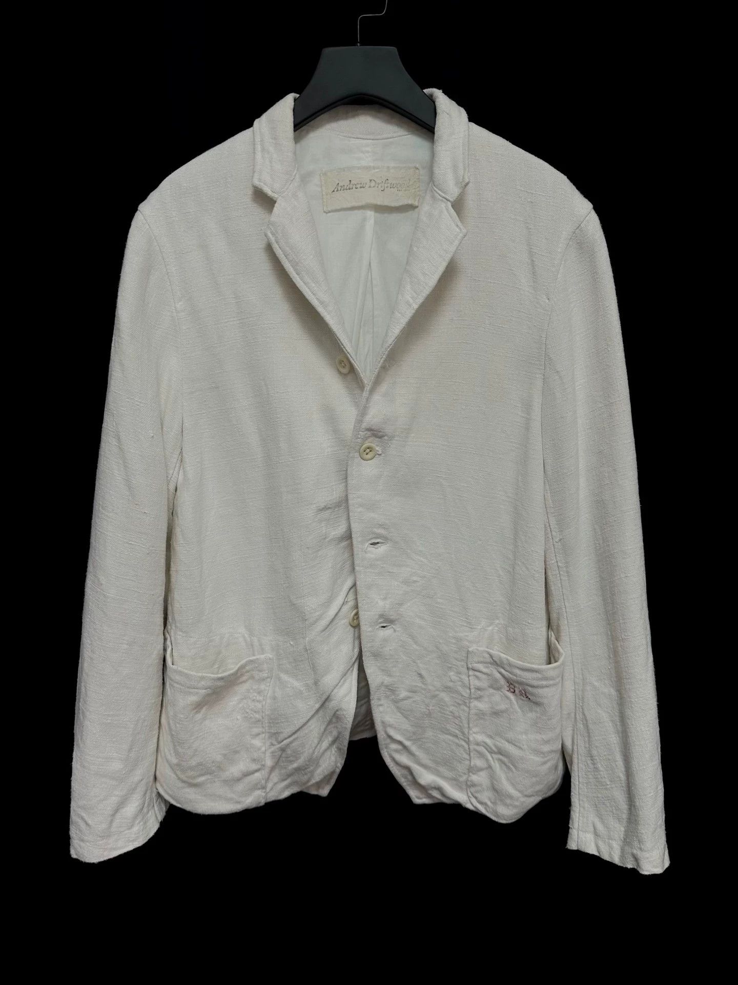 Other Andrew Driftwood Antique Linen Tea-Dyed Jacket Size US S / EU 44-46 / 1 - 3 Thumbnail