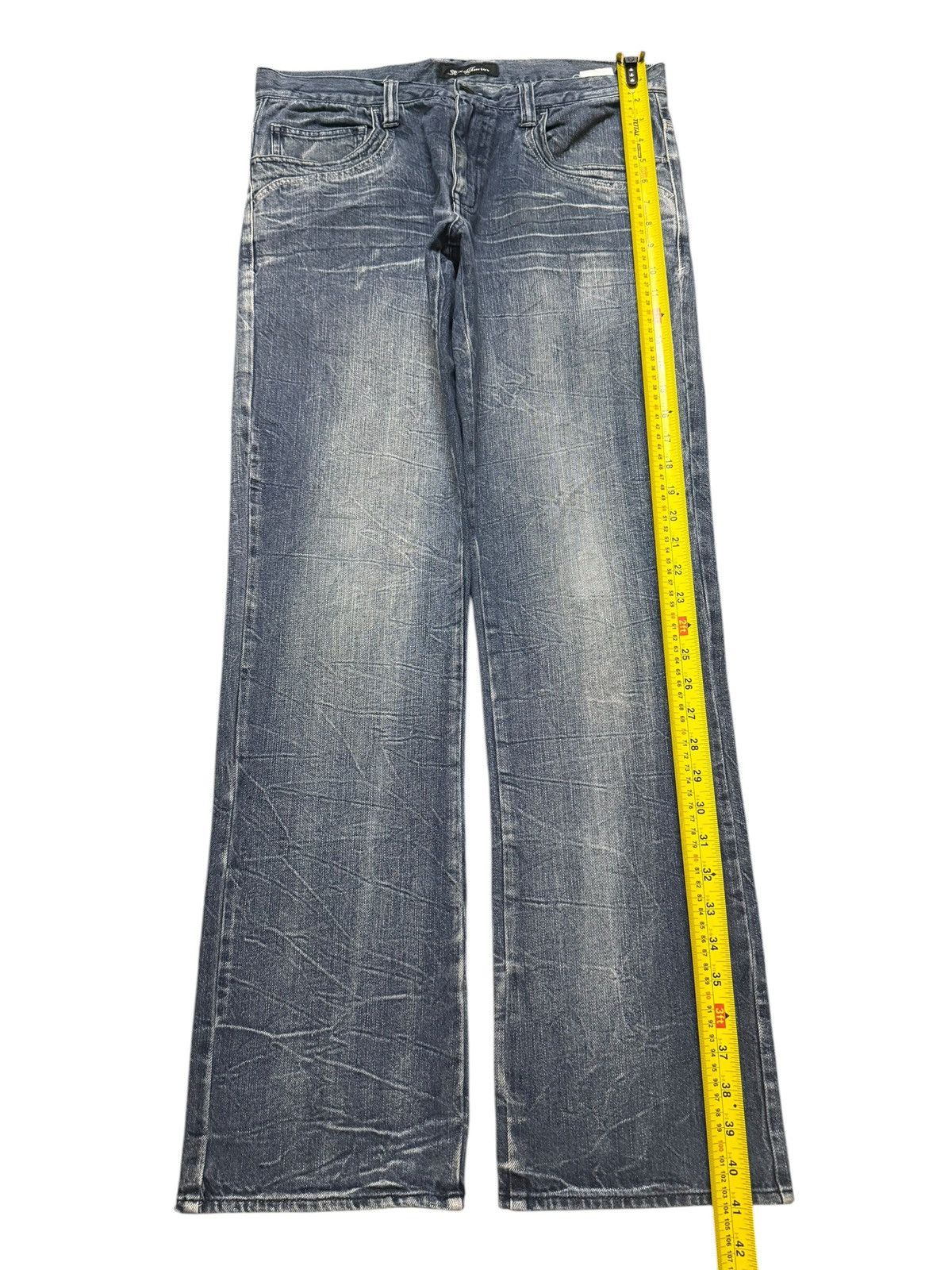Hysteric Glamour Vintage Y2K Japanese Blue Faded Honeycomb Regular Straight Size US 32 / EU 48 - 9 Thumbnail