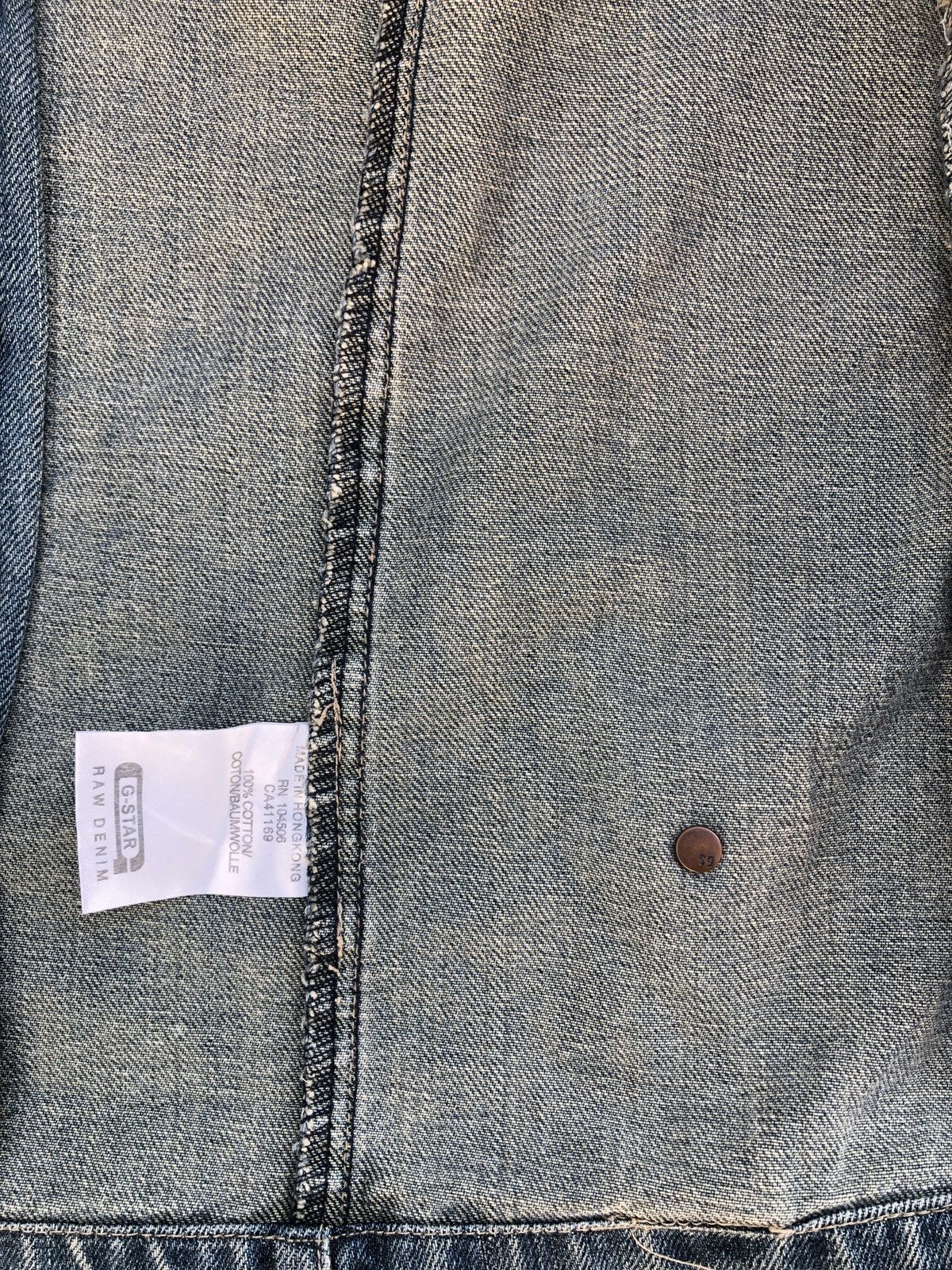 G-Star Vintage G-Star Raw Mechanic Zipper Denim Biker Rider Jacket Size US M / EU 48-50 / 2 - 12 Thumbnail