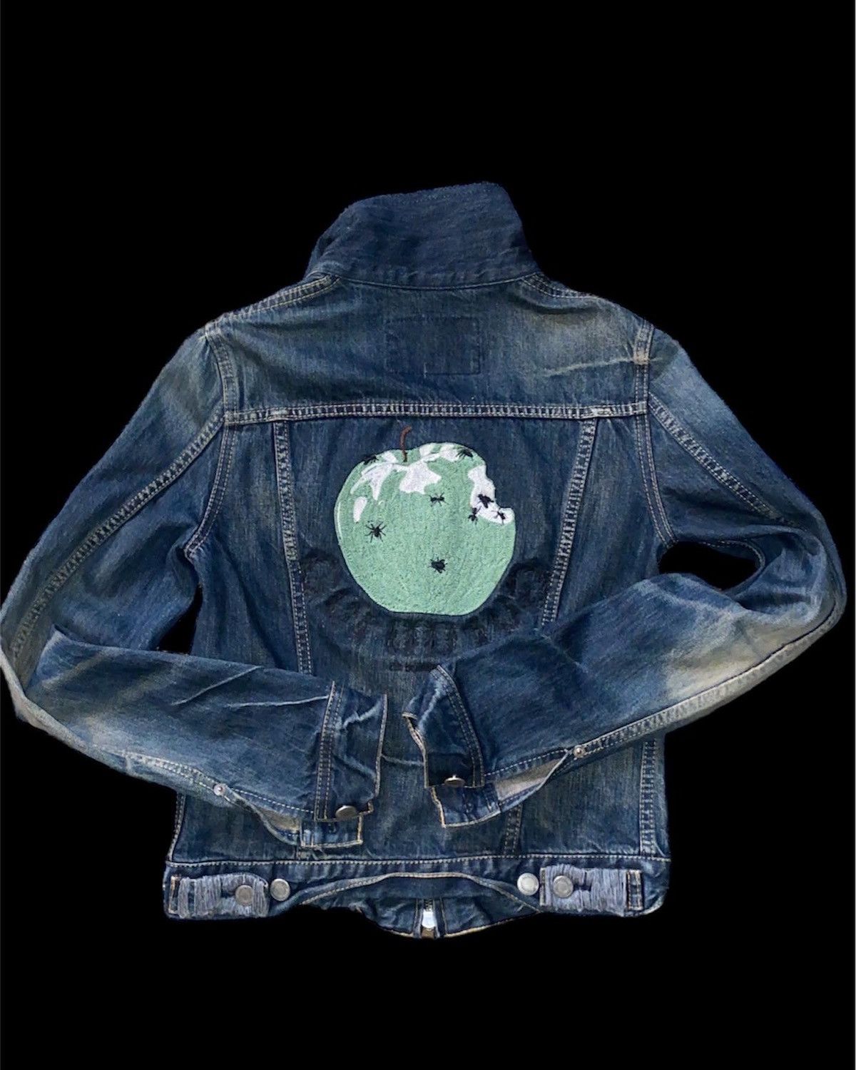 image of Undercover Guruguru Insect Denim Jacket, Men's (Size Small)