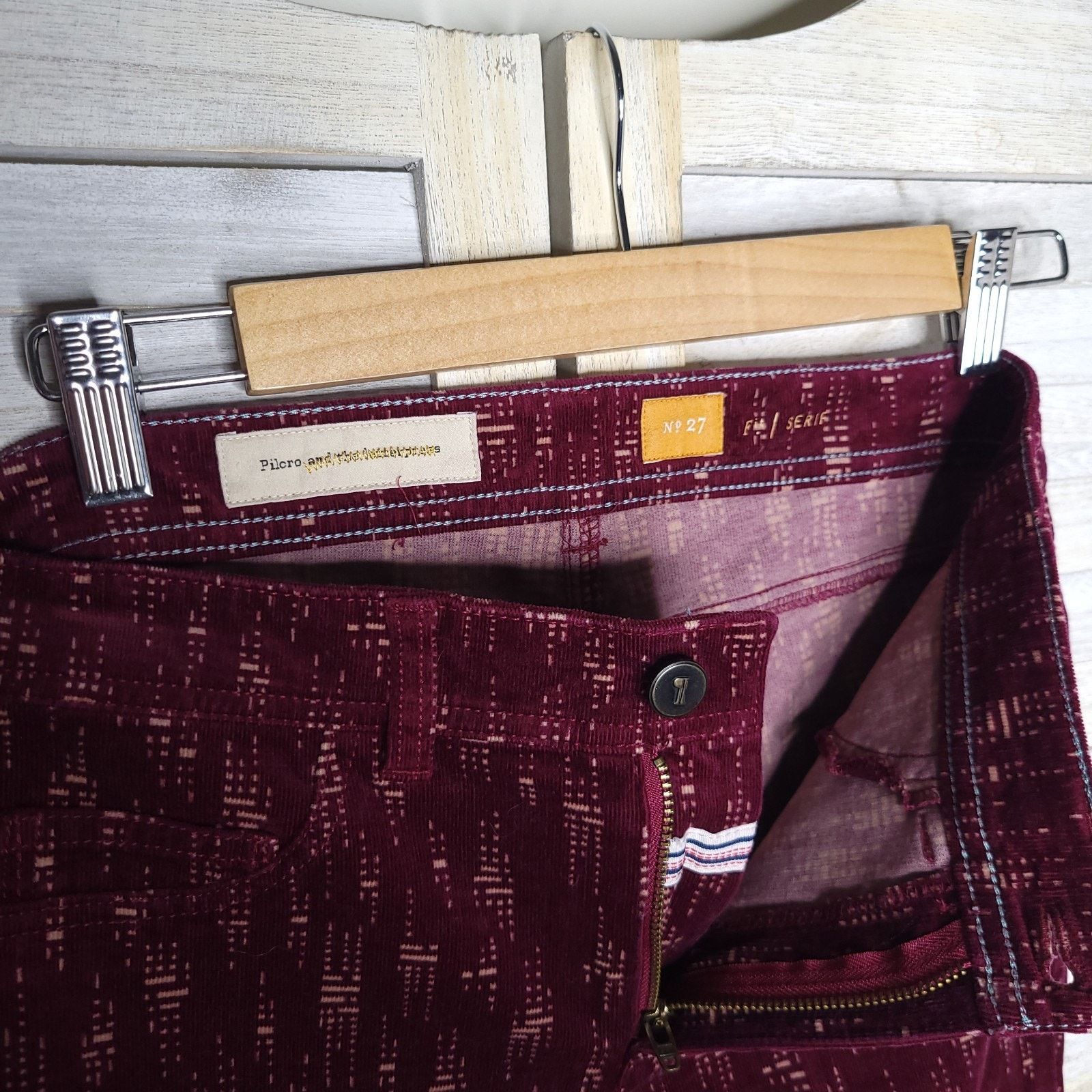 Anthropologie Anthropologie Pilcro Skinny Corduroy Pants 27 28 Size 28" / US 6 / IT 42 - 7 Thumbnail