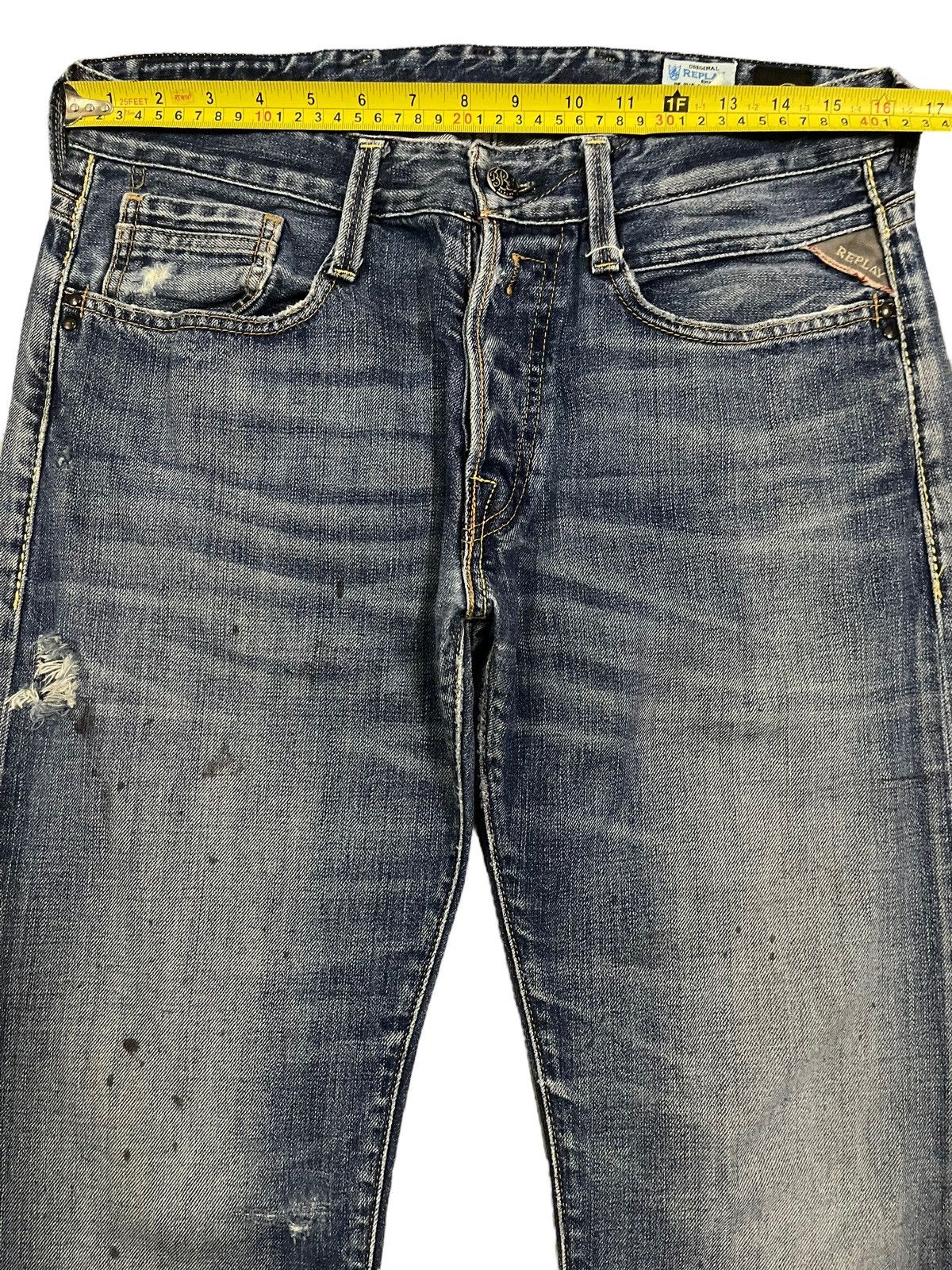 Replay Vintage 90s Replay Blue Wash Style Loose Jeans Size US 32 / EU 48 - 12 Thumbnail