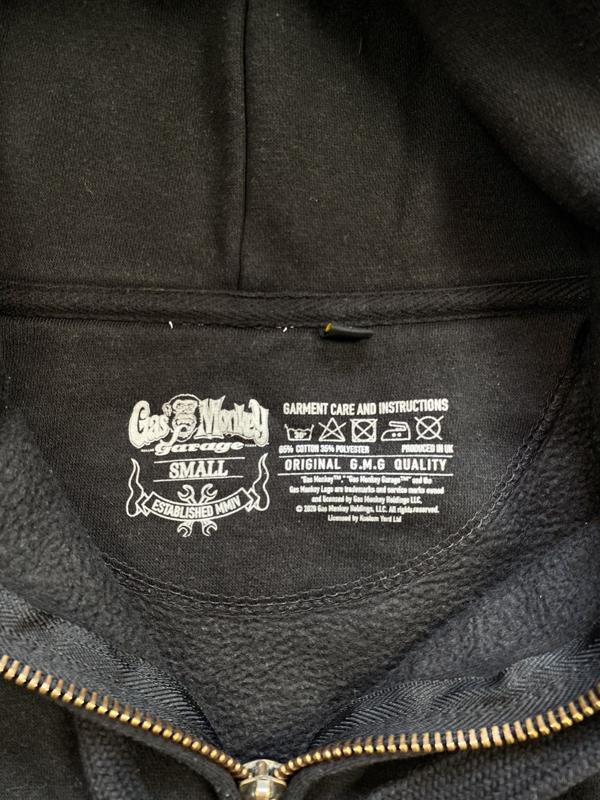 Band Tees Gas Monkey Full Zip Up Hoodie with Big Logo Size US S / EU 44-46 / 1 - 8 Thumbnail