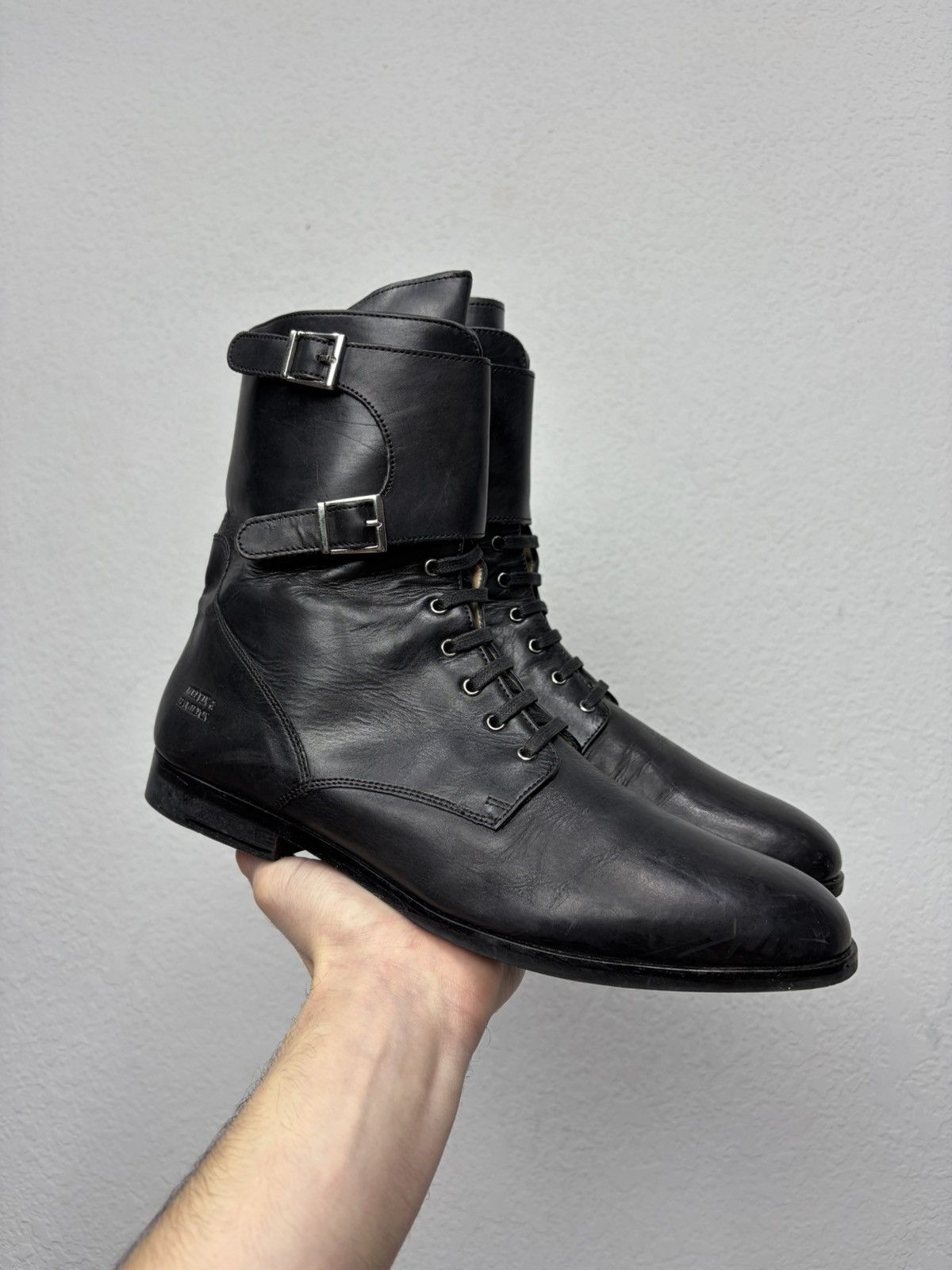 If Six Was Nine AS 98 Vibe Artisan Brown Leather Side Zip Ankle Biker Boots Size US 8 / EU 41 - 4 Thumbnail