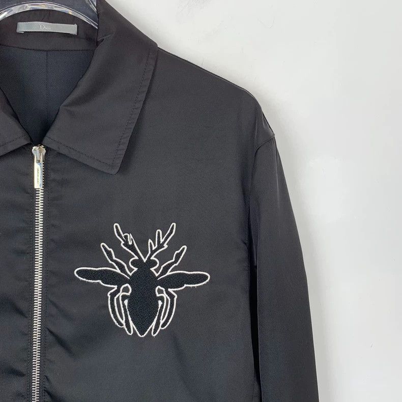 Dior Dior Black bee embroidery lapel zipper jacket 2501-Nextarro Size US S / EU 44-46 / 1 - 3 Thumbnail