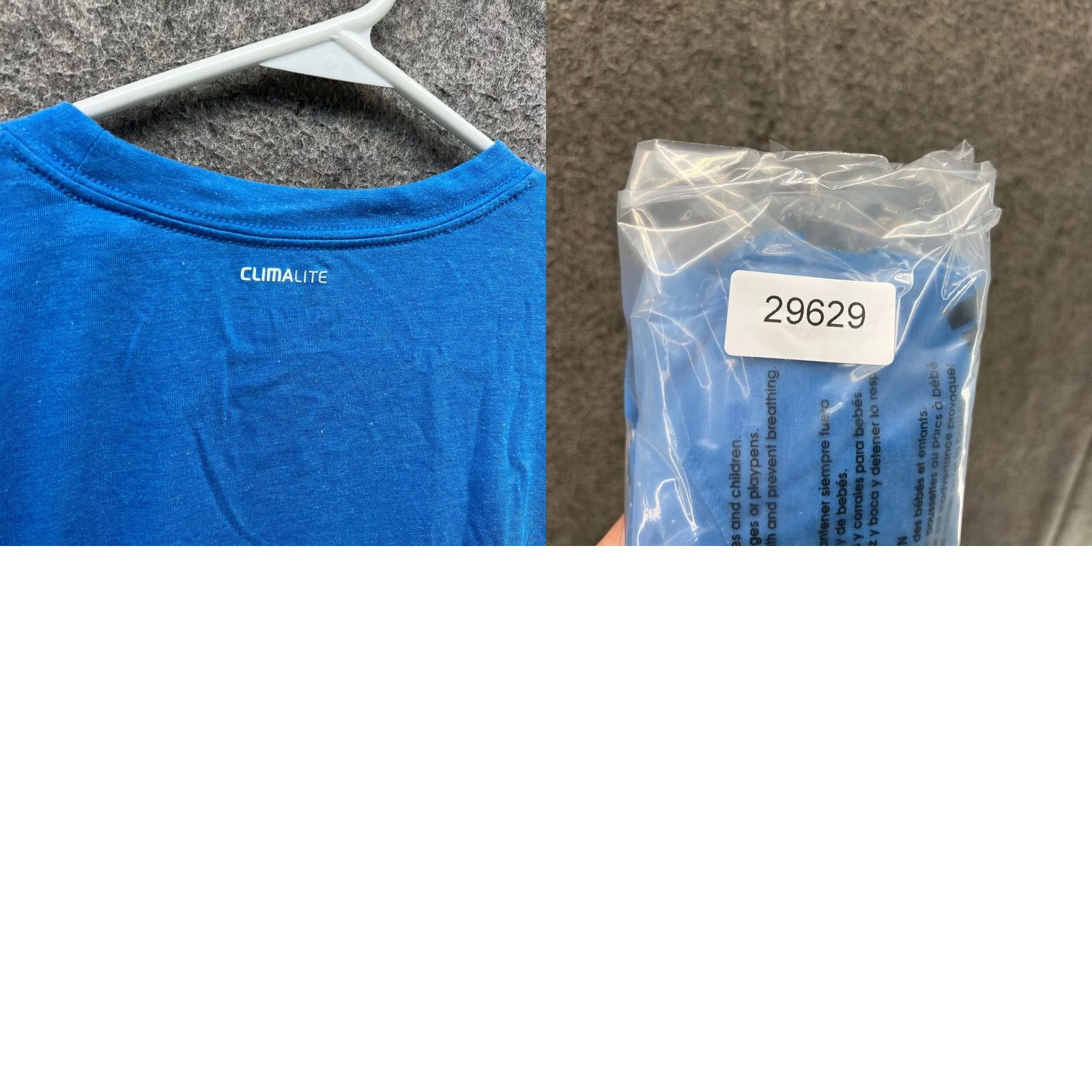 Adidas Adidas Shirt Mens Large Blue Clima Lite Crewneck Jersey Soccer Tee Vintage Size US L / EU 52-54 / 3 - 8 Thumbnail