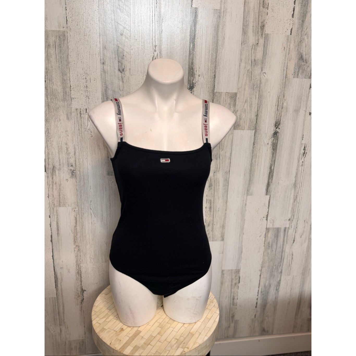 Tommy Jeans Tommy Jeans Bodysuit Black Size M Logo Strap One Piece NWT Size M / US 6-8 / IT 42-44 - 2 Thumbnail