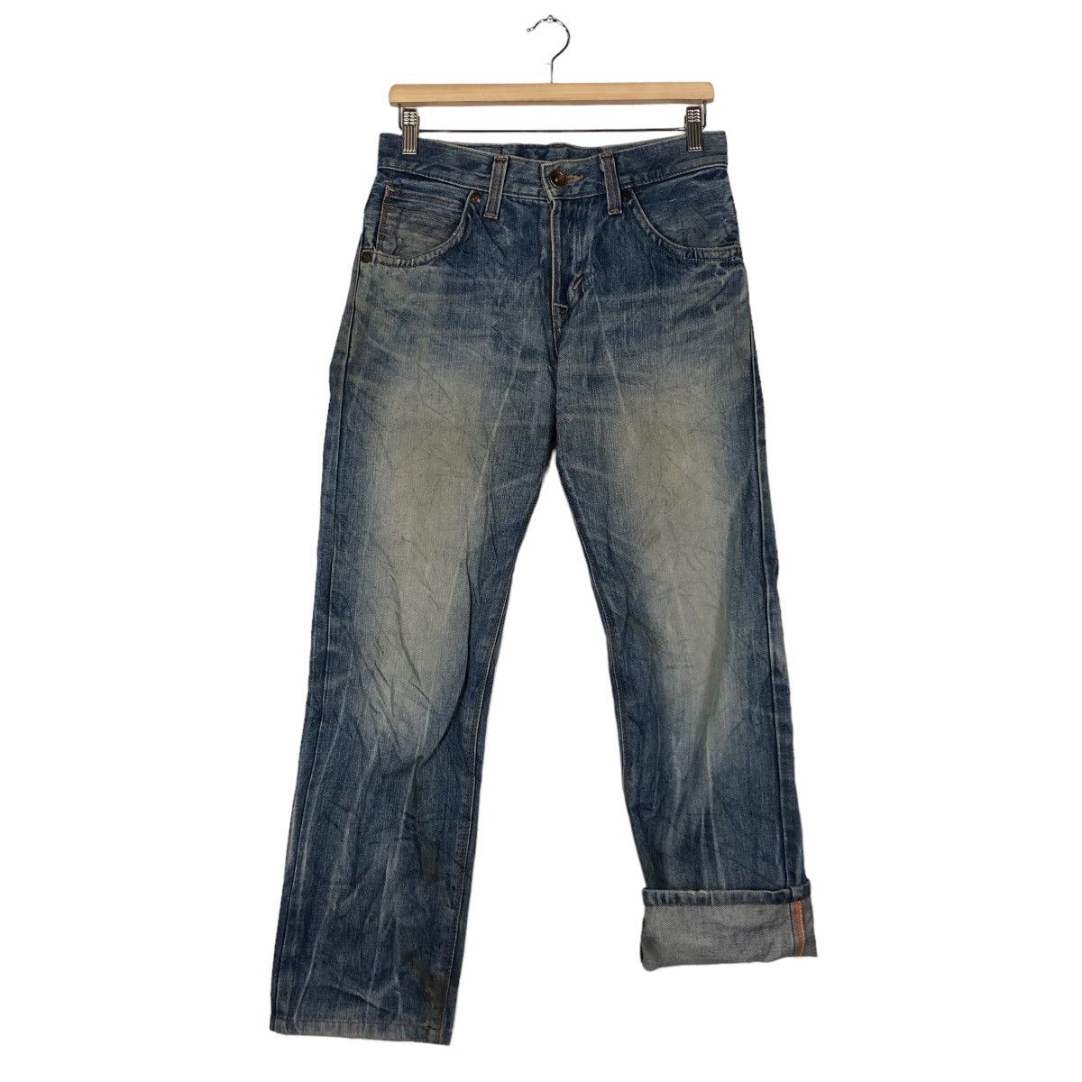 Japanese Brand 🔥90’s Vintage Edwin Denim Jeans Cowboys Design Size US 30 / EU 46 - 9 Thumbnail