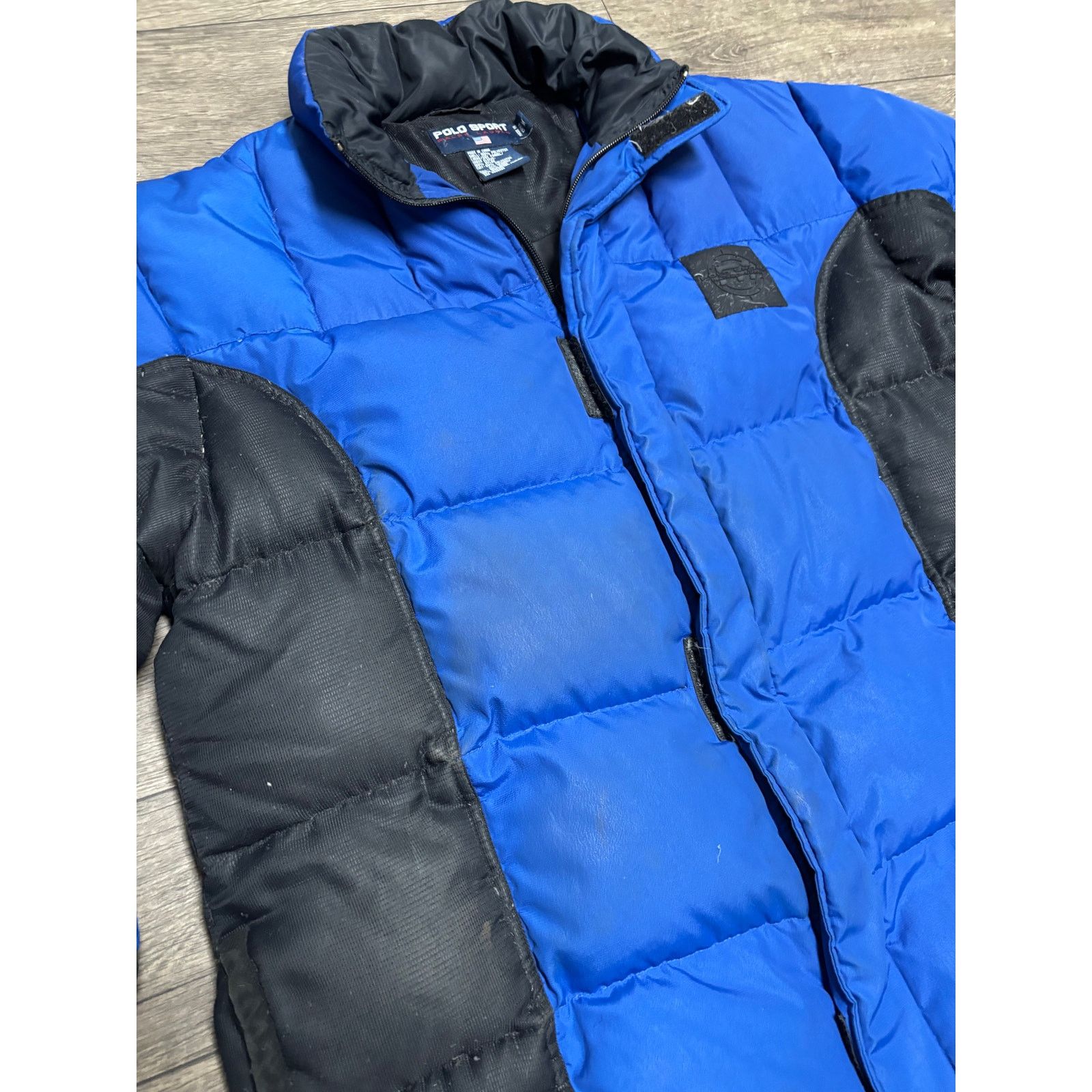 Polo Ralph Lauren × Vintage Vintage Polo Sport Ralph Lauren Puffer Jacket Sz M Blue 90s Size US M / EU 48-50 / 2 - 4 Thumbnail