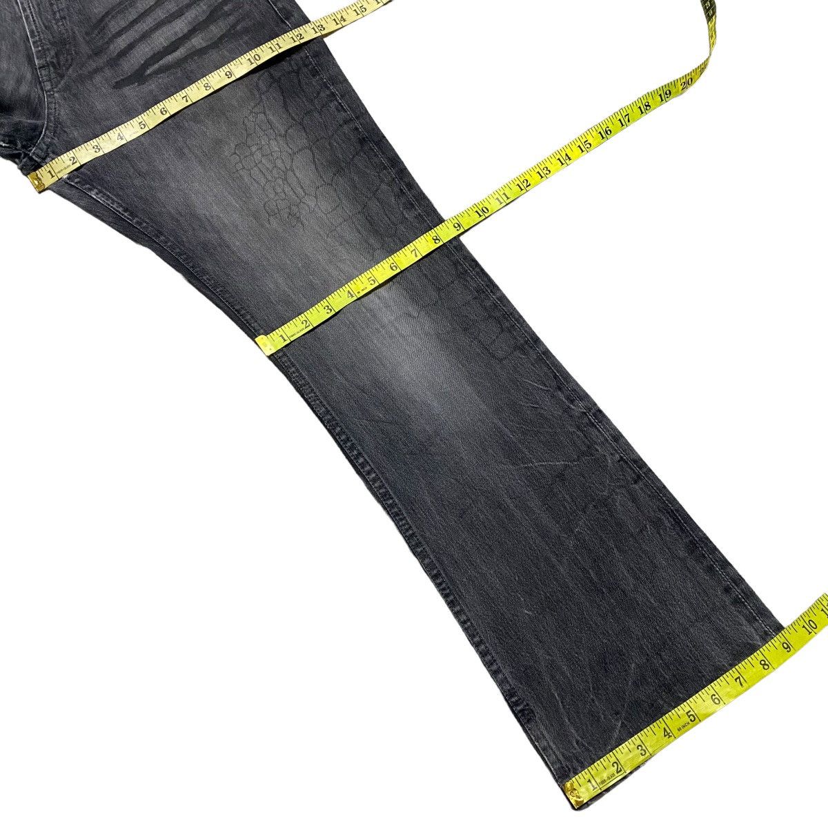 semanticdesign Semantic Design Spiderweb Denim Flare Jeans Size US 34 / EU 50 - 22 Thumbnail