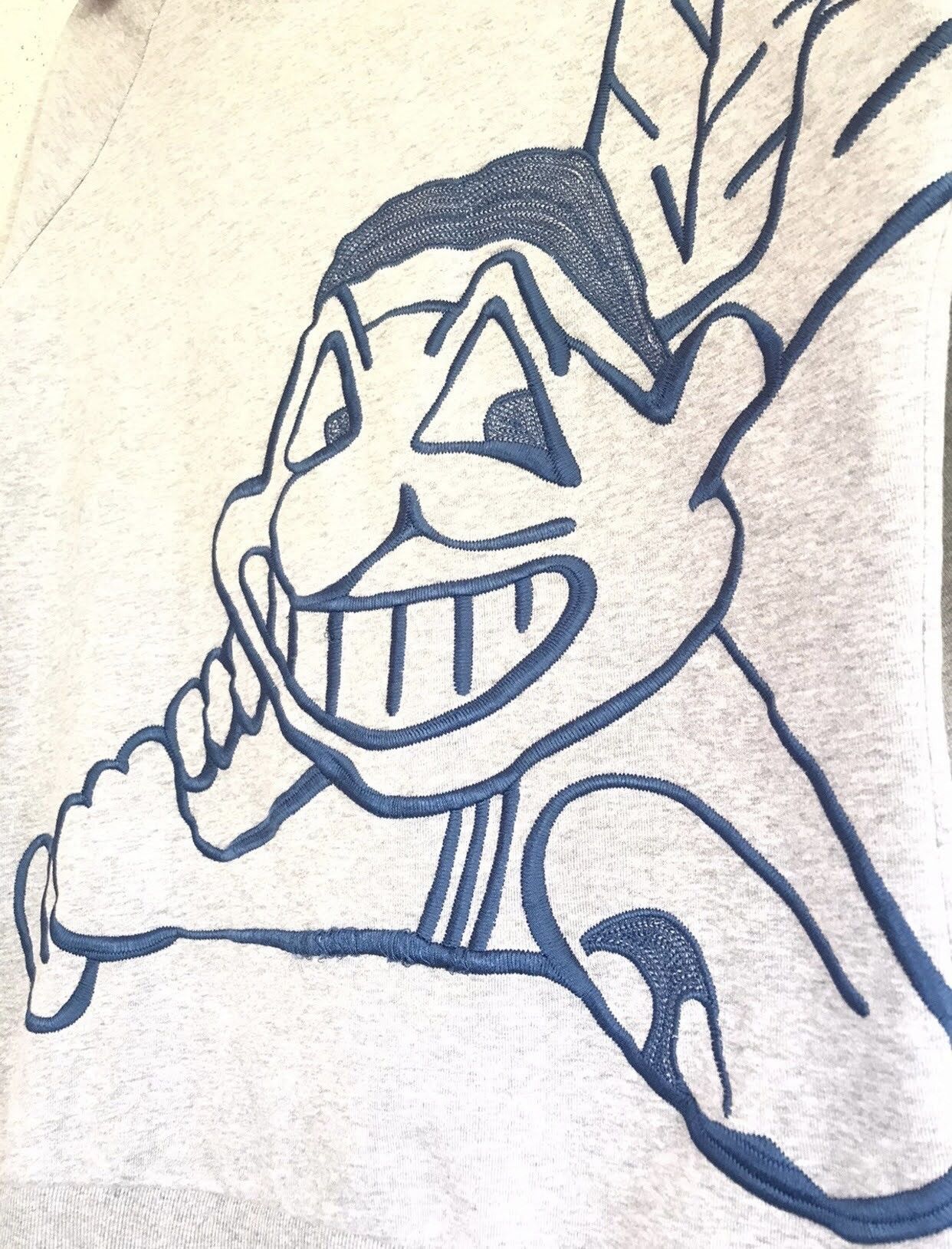 MLB × Vintage STEAL💥 MLB Red Indian Baseball VTG Hoddie 🔥 Size US L / EU 52-54 / 3 - 3 Thumbnail