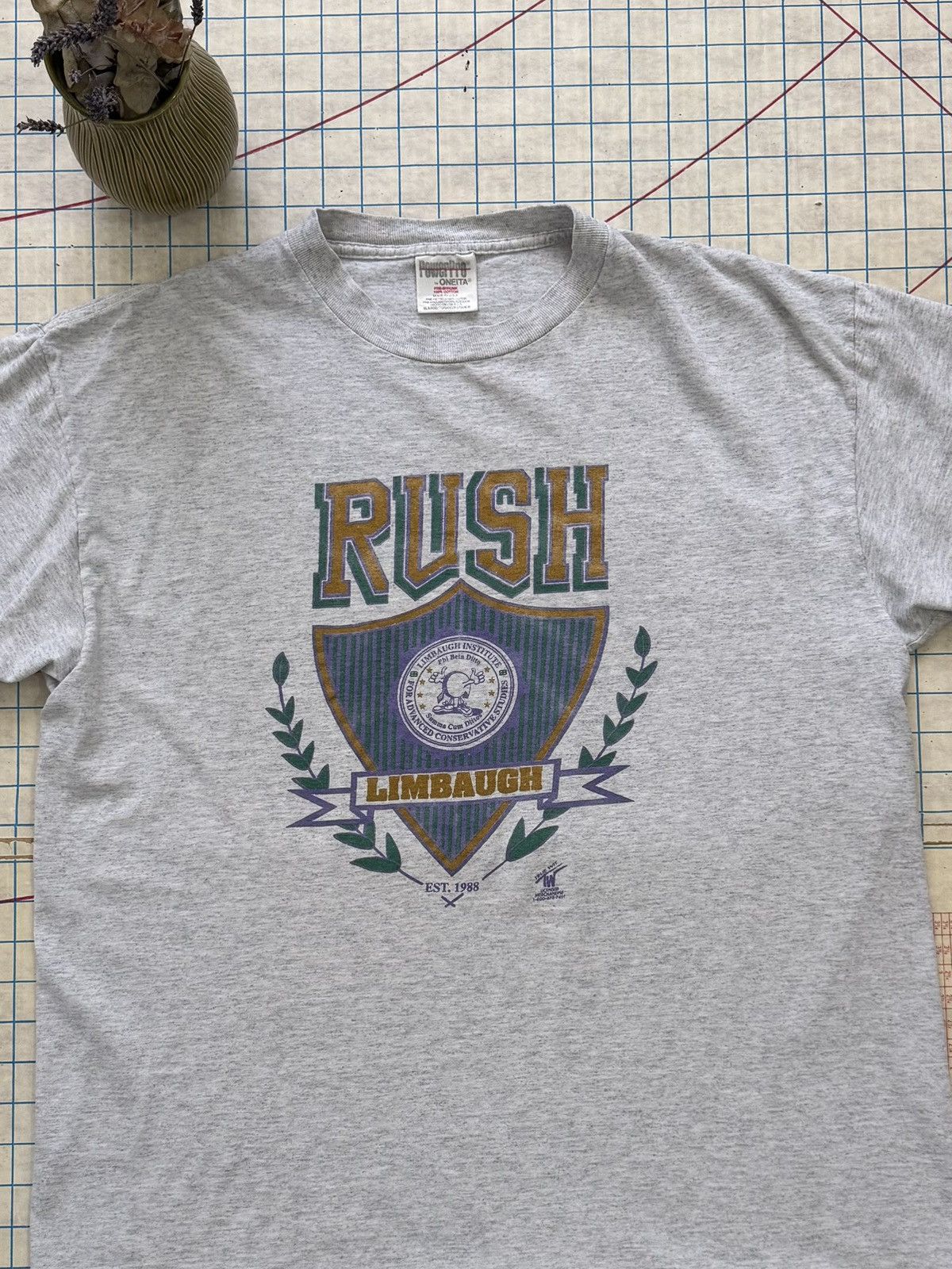 Other × Vintage Vintage Rush Limbaugh Institute Tee Gray SizeXL Short Sleeve Size US XL / EU 56 / 4 - 3 Thumbnail