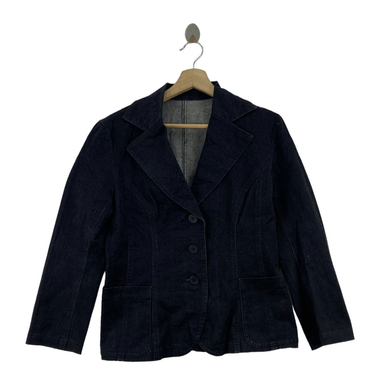 image of L'equipe Yoshie Inaba Japanese Designer Black Blazer Coat, Men's (Size Small)