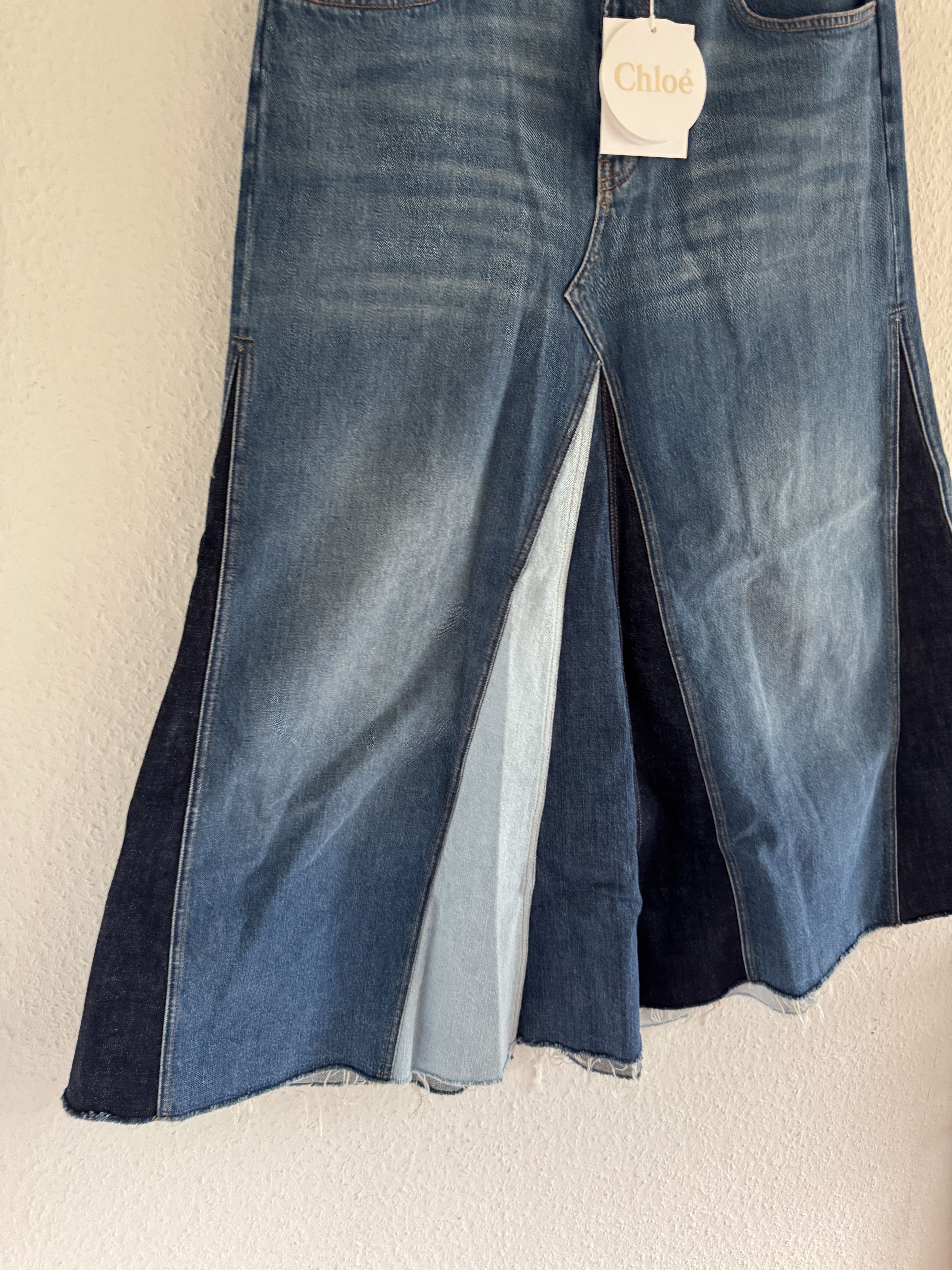 Chloe Blue Denim Skirt – Size 42 Size 30" / US 8 / IT 44 - 4 Thumbnail