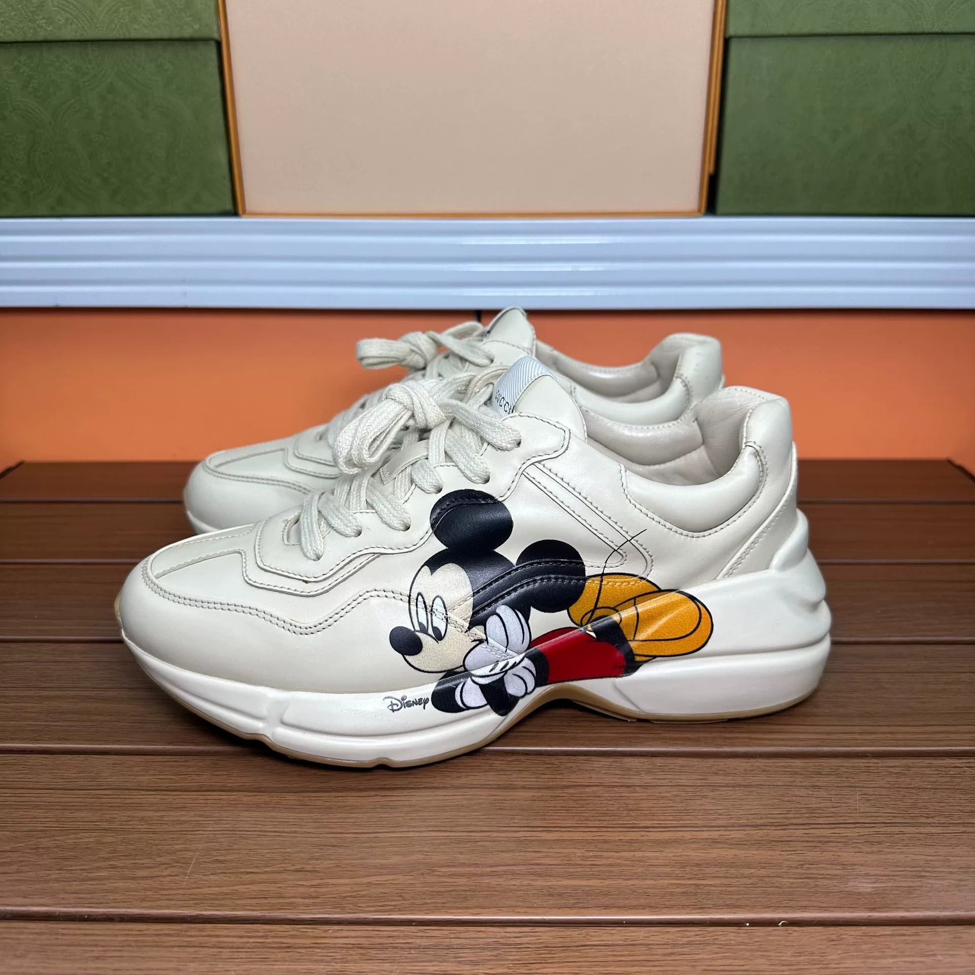 Gucci Gucci Collab Printed Lowtop Sneakers it_37-5 Women Size US 7.5 / IT 37.5 - 1 Thumbnail