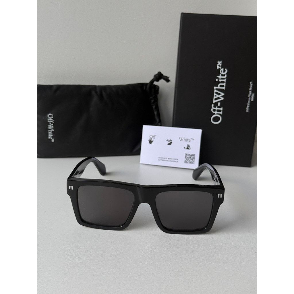 Off-White NEW Off White Lawton Black Unisex Sunglasses Size ONE SIZE - 2 Thumbnail