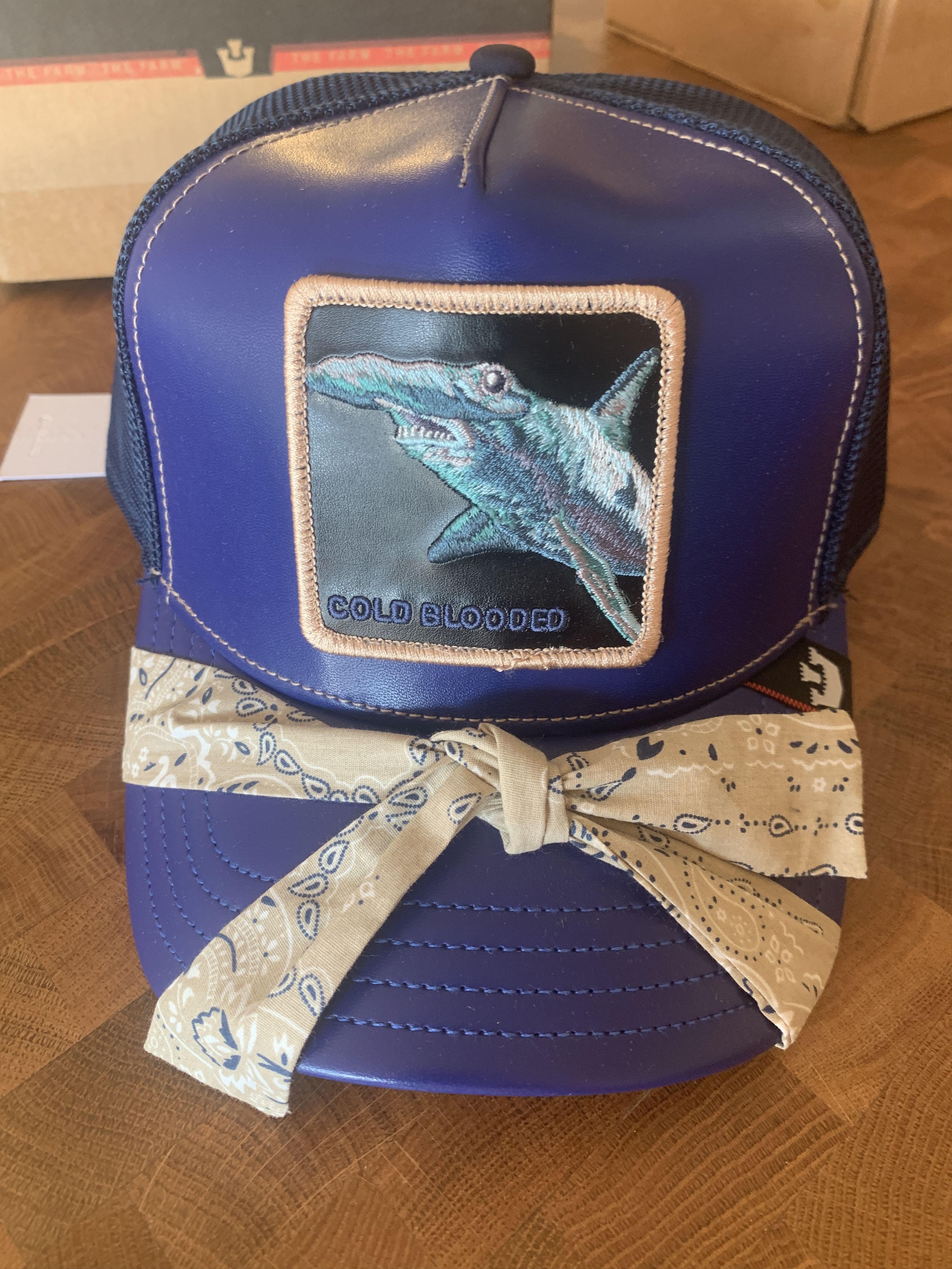 Goorin Bros. Goorin Bros. Farm Trucker hat Shark/ Cold blooded Size ONE SIZE - 1 Thumbnail