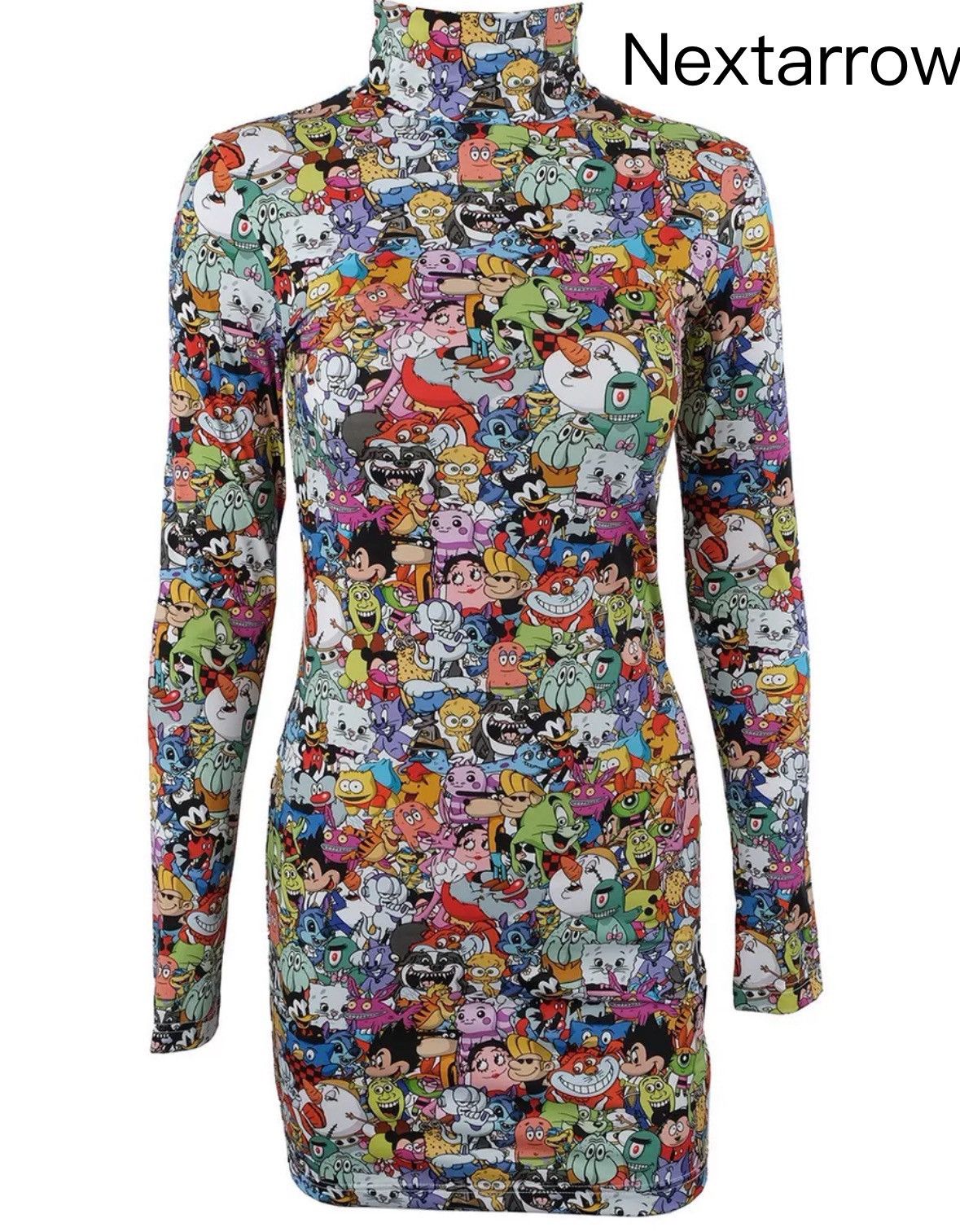 Vetements VETEMENTS Cartoon Pattern Tight Dress2412-Nextarrow Size M / US 6-8 / IT 42-44 - 1 Thumbnail