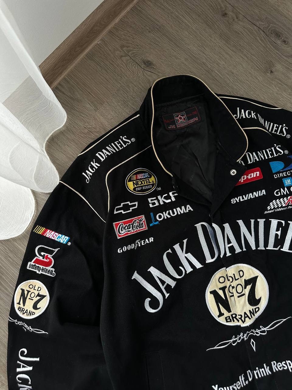 NASCAR × Vintage Vintage Jack Daniel’s NASCAR Racing Denim Black Jacket Size US M / EU 48-50 / 2 - 5 Thumbnail