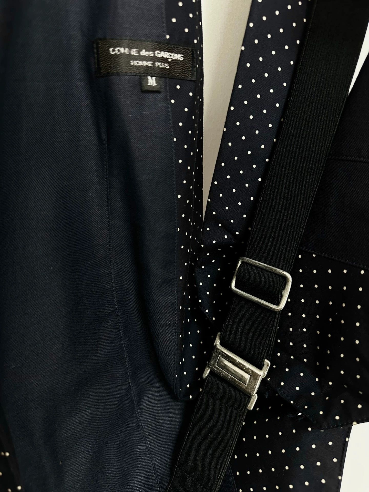 Comme des Garcons CDG 1989SS Discharge Polka Dot Blue Vest Size US M / EU 48-50 / 2 - 7 Thumbnail